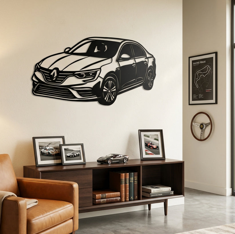 Renault Megane – Araba Metal Duvar Dekoru