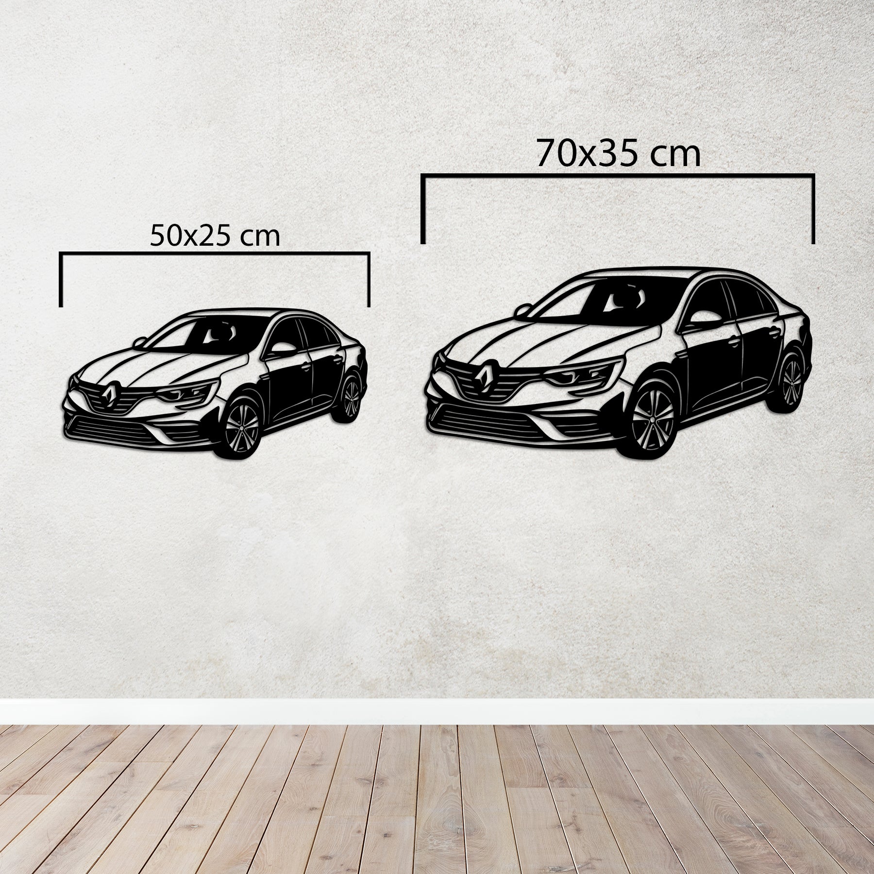 Renault Megane – Araba Metal Duvar Dekoru