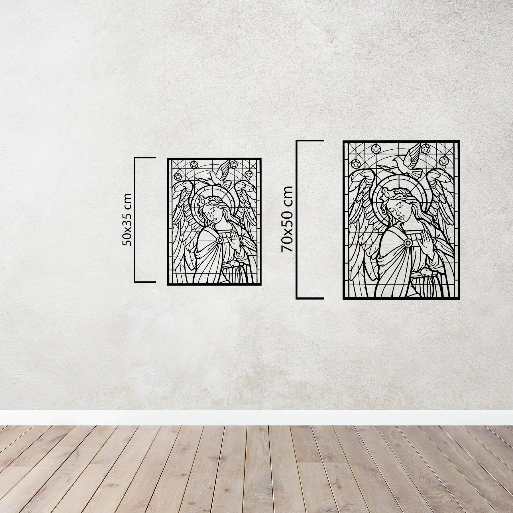 Işığın Fısıltısı Metal Duvar Dekoru Laser Artique