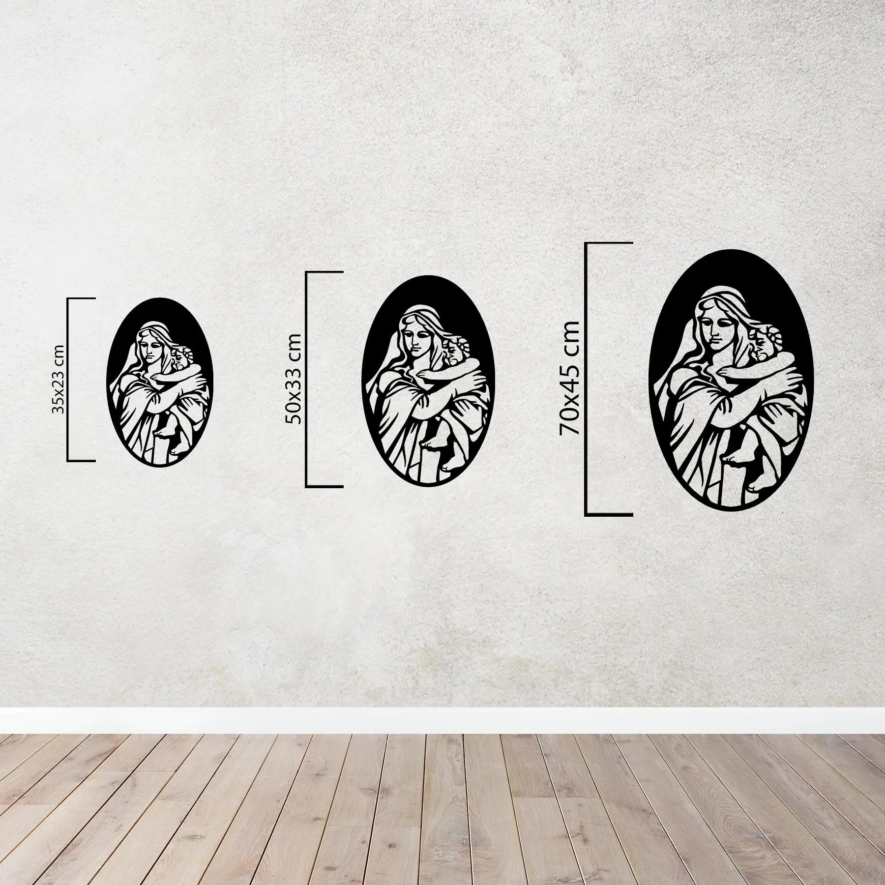 Merhametin Işığı Metal Duvar Dekoru Laser Artique