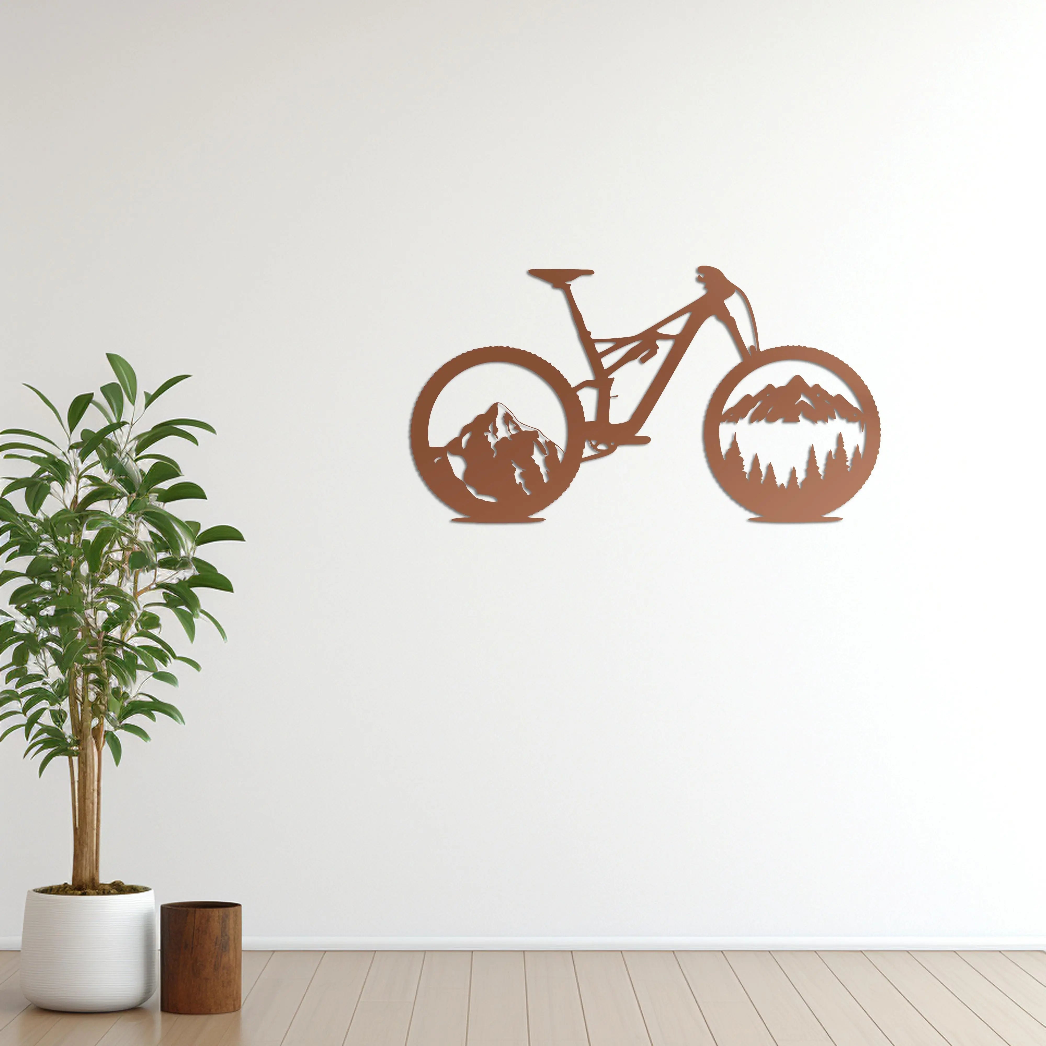 Dağların Ruhu – MTB Bisiklet Metal Duvar Dekoru Laser Artique