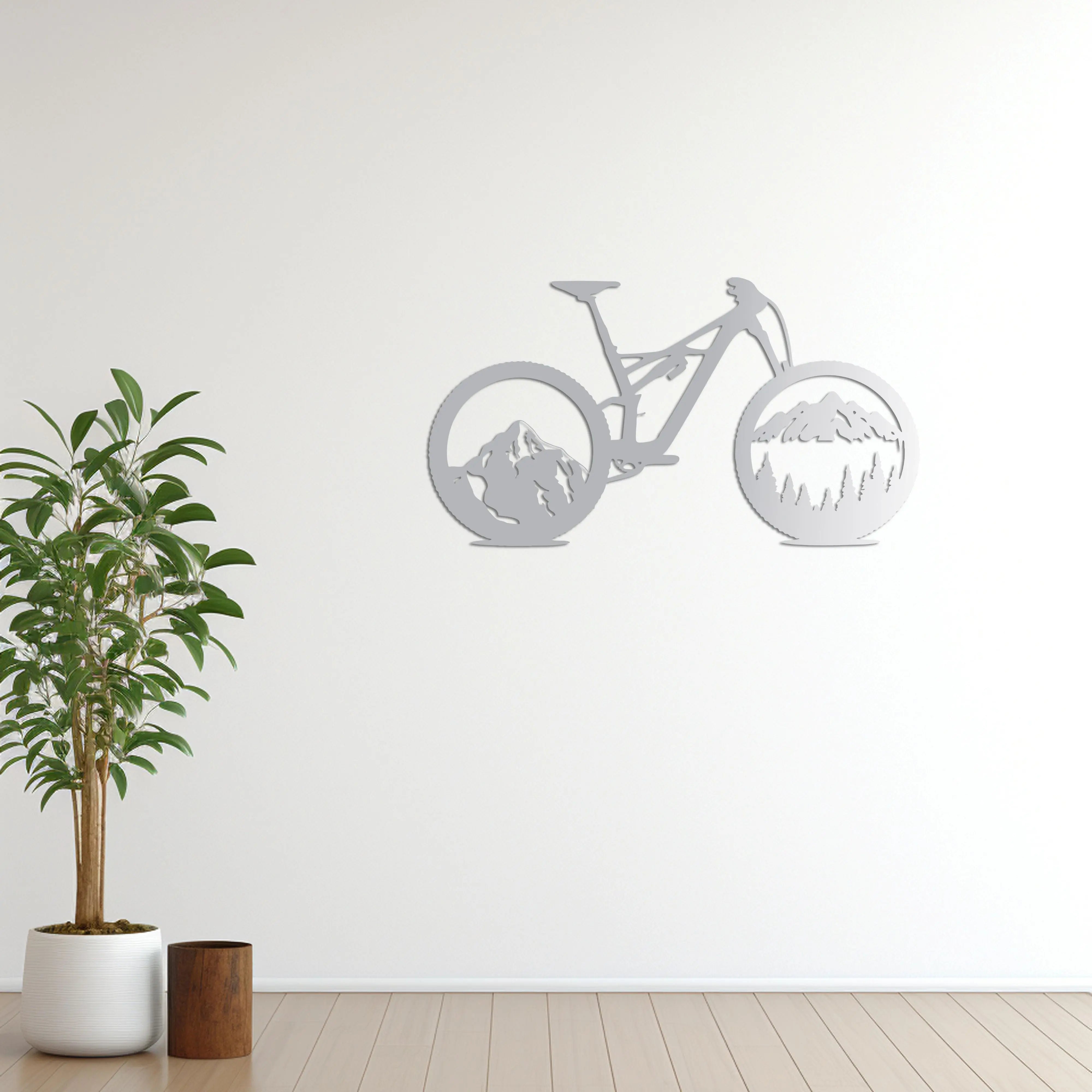 Dağların Ruhu – MTB Bisiklet Metal Duvar Dekoru Laser Artique