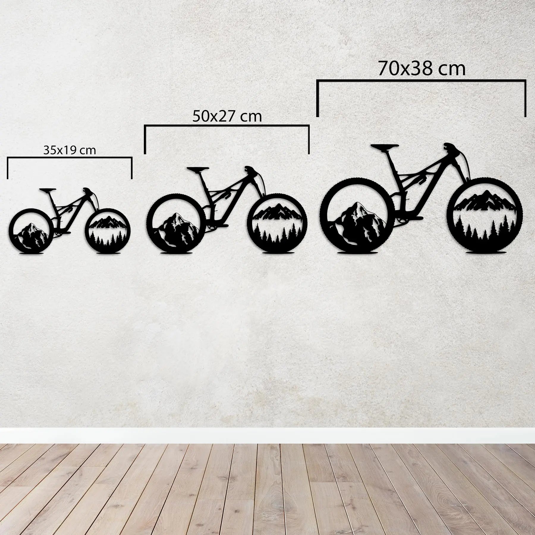 Dağların Ruhu – MTB Bisiklet Metal Duvar Dekoru Laser Artique