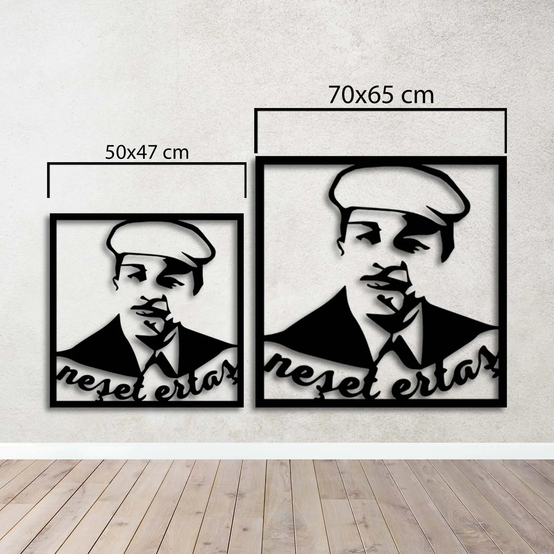 Neşet Ertaş Metal Duvar Dekoru Laser Artique