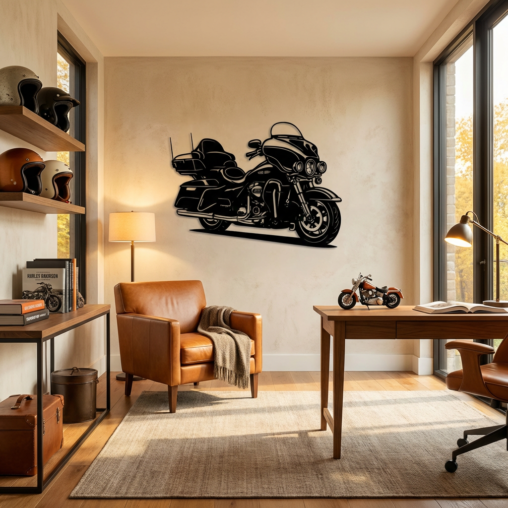 Harley-Davidson Touring – Motosiklet Metal Duvar Dekoru