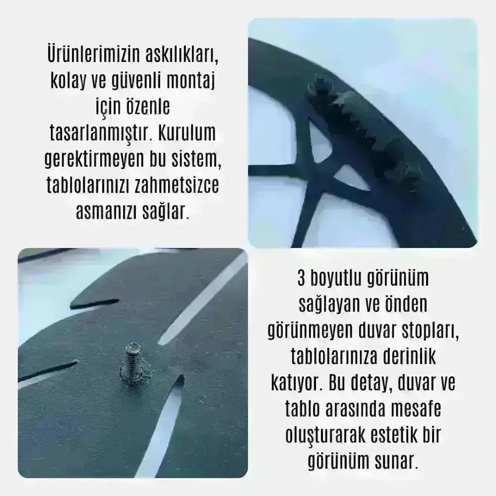 Işığın Fısıltısı Metal Duvar Dekoru Laser Artique