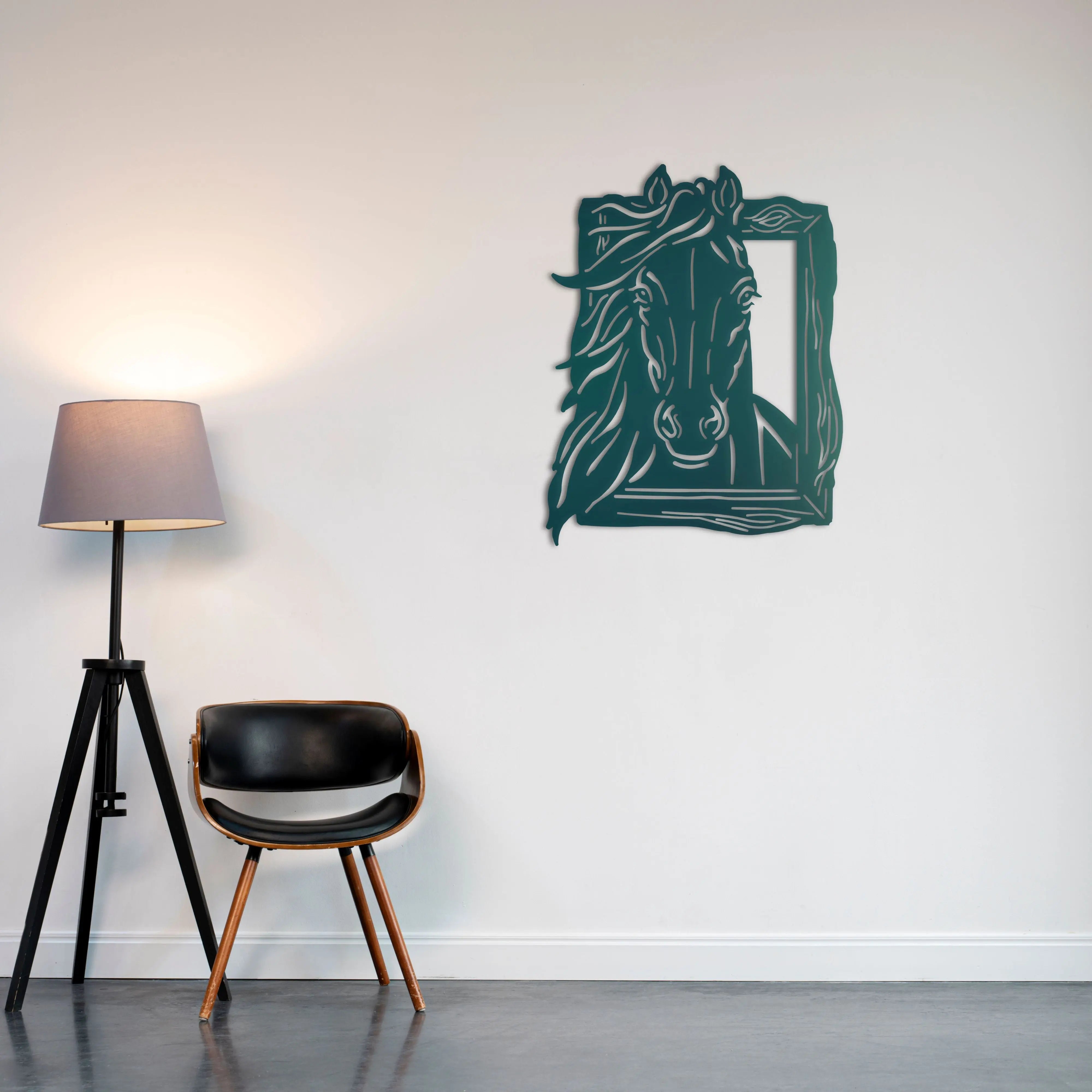 Özgürlüğün İfadesi: At Metal Duvar Dekoru Laser Artique