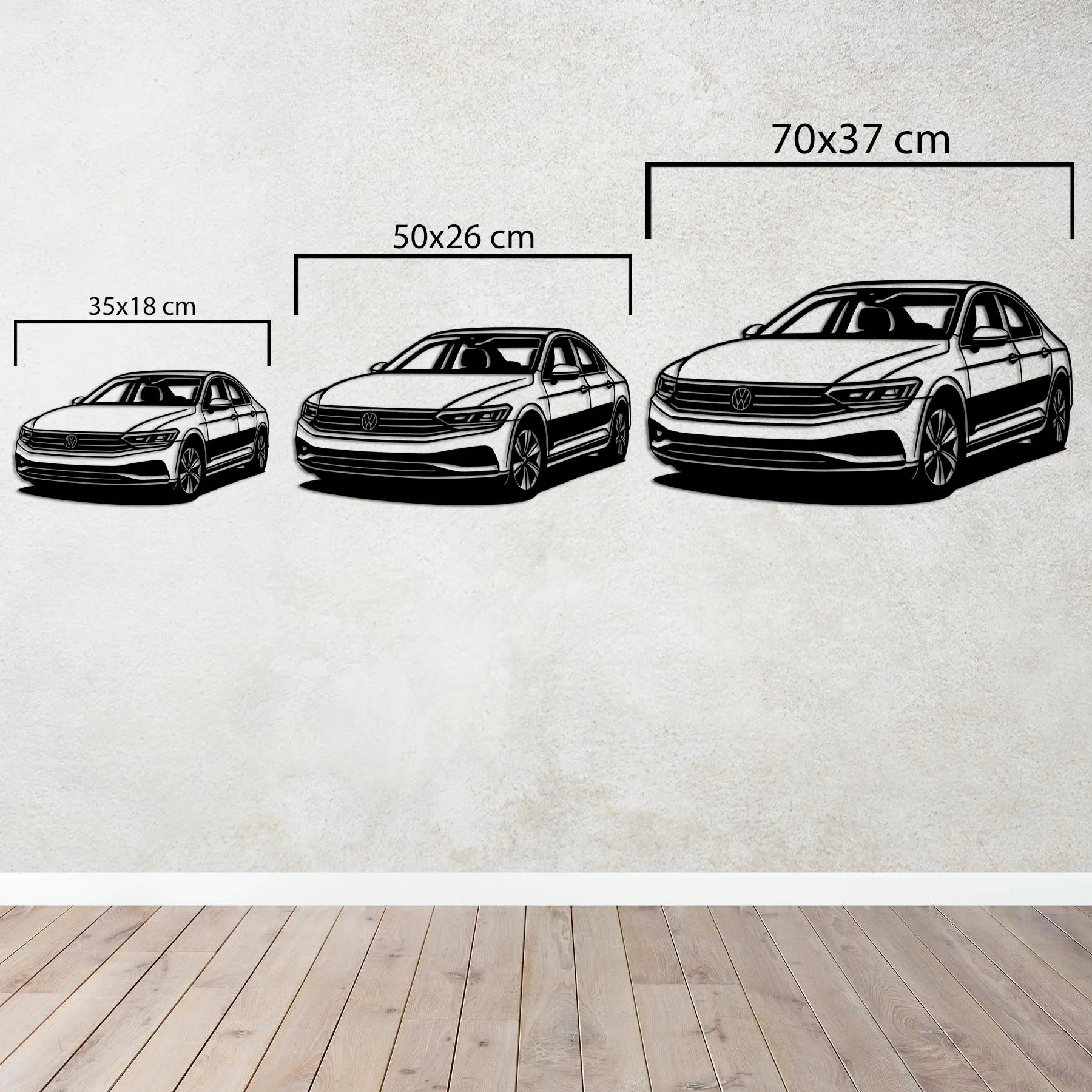 Volkswagen Passat – Araba Metal Duvar Dekoru Laser Artique