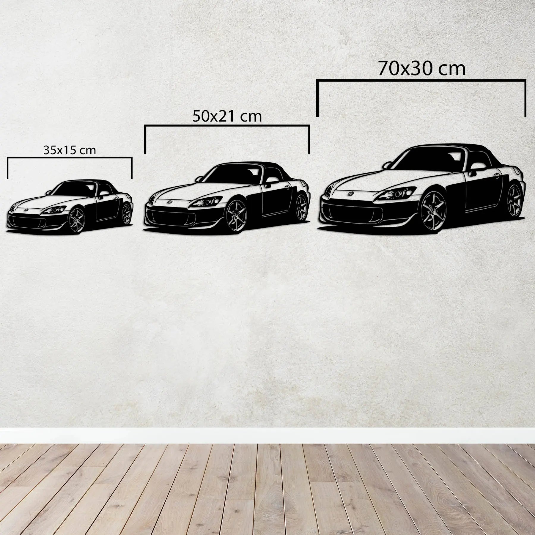 Honda S2000 – Araba Metal Duvar Dekoru Laser Artique