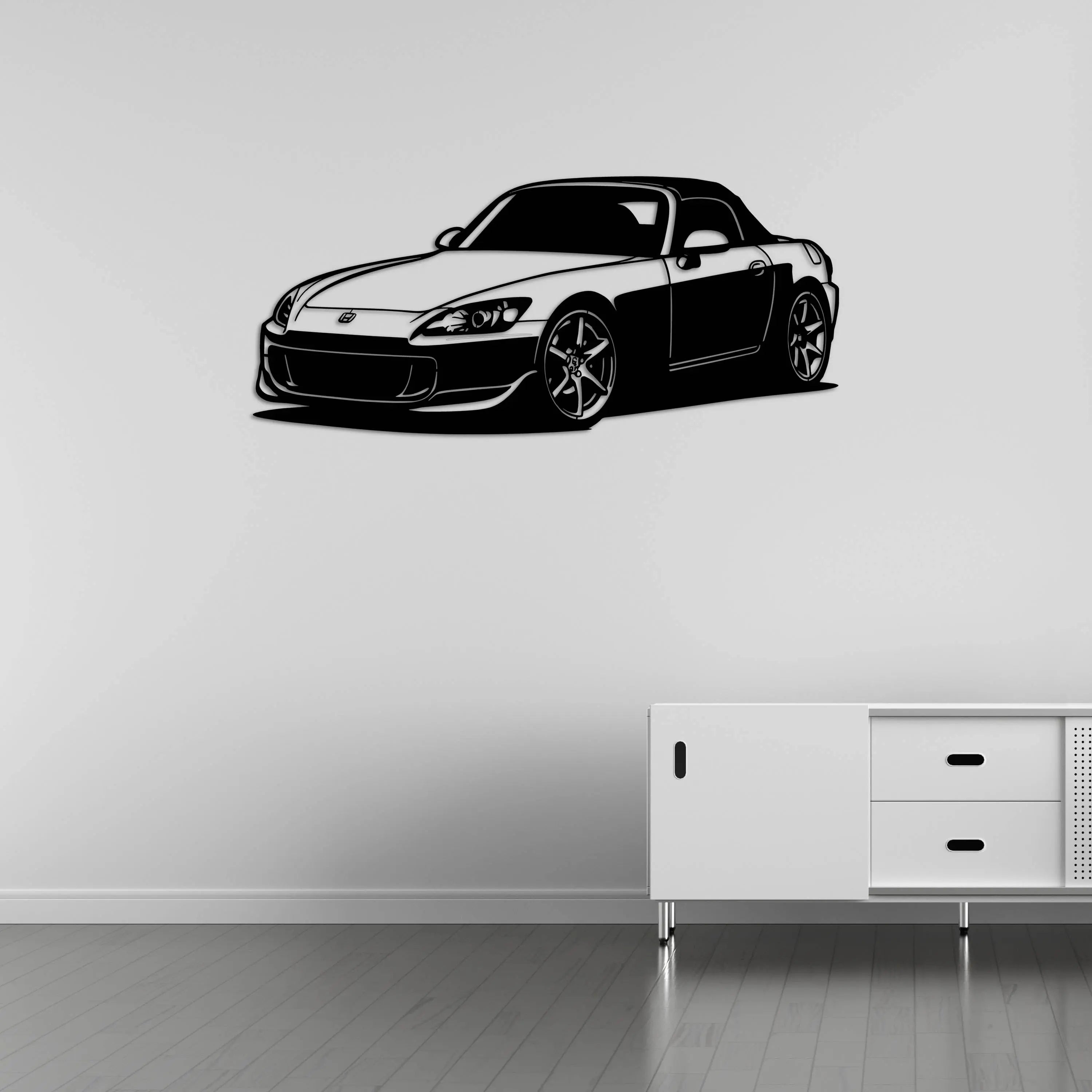 Honda S2000 – Araba Metal Duvar Dekoru Laser Artique