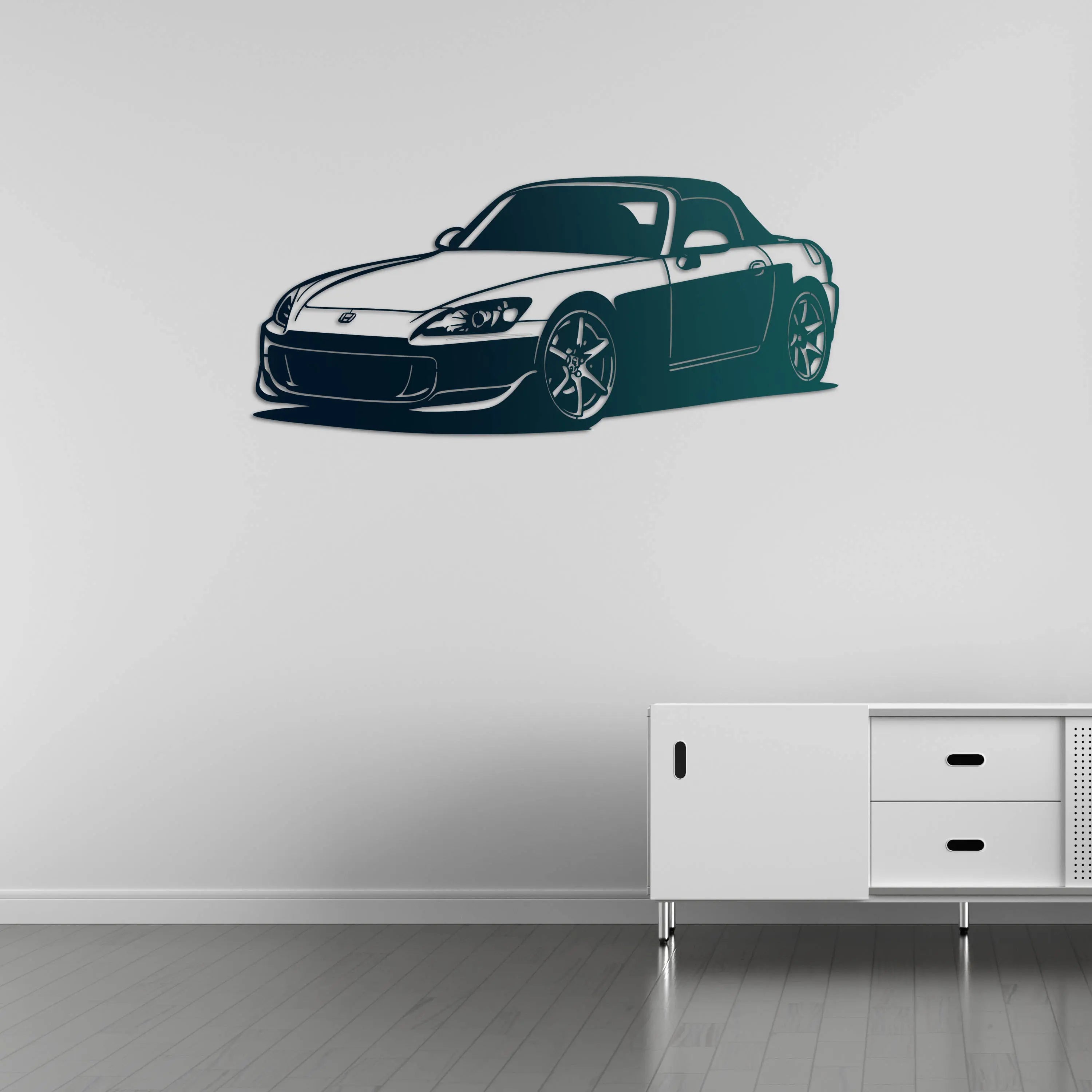 Honda S2000 – Araba Metal Duvar Dekoru Laser Artique