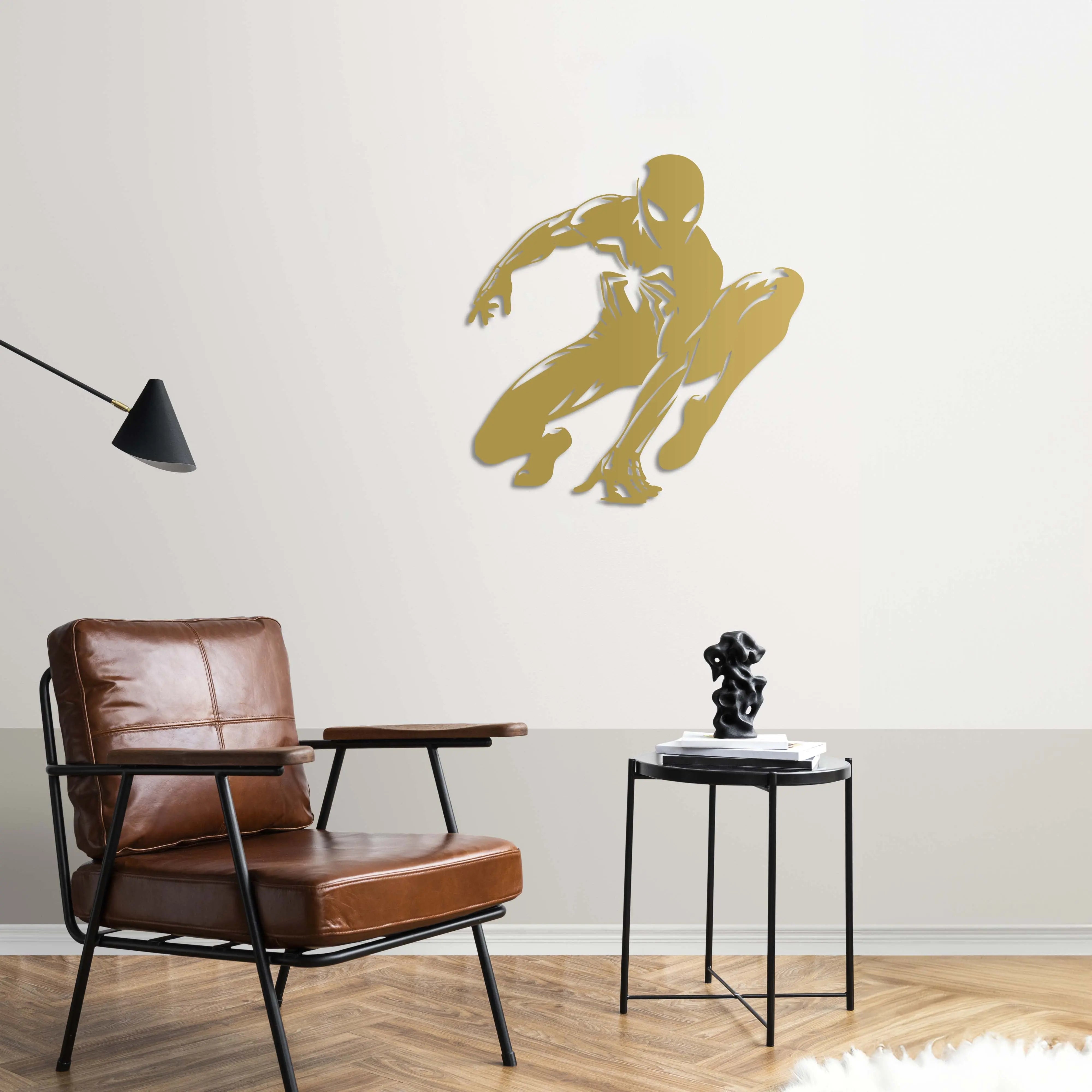 Spider-Man Şehrin Muhafızı Metal Duvar Dekoru Laser Artique