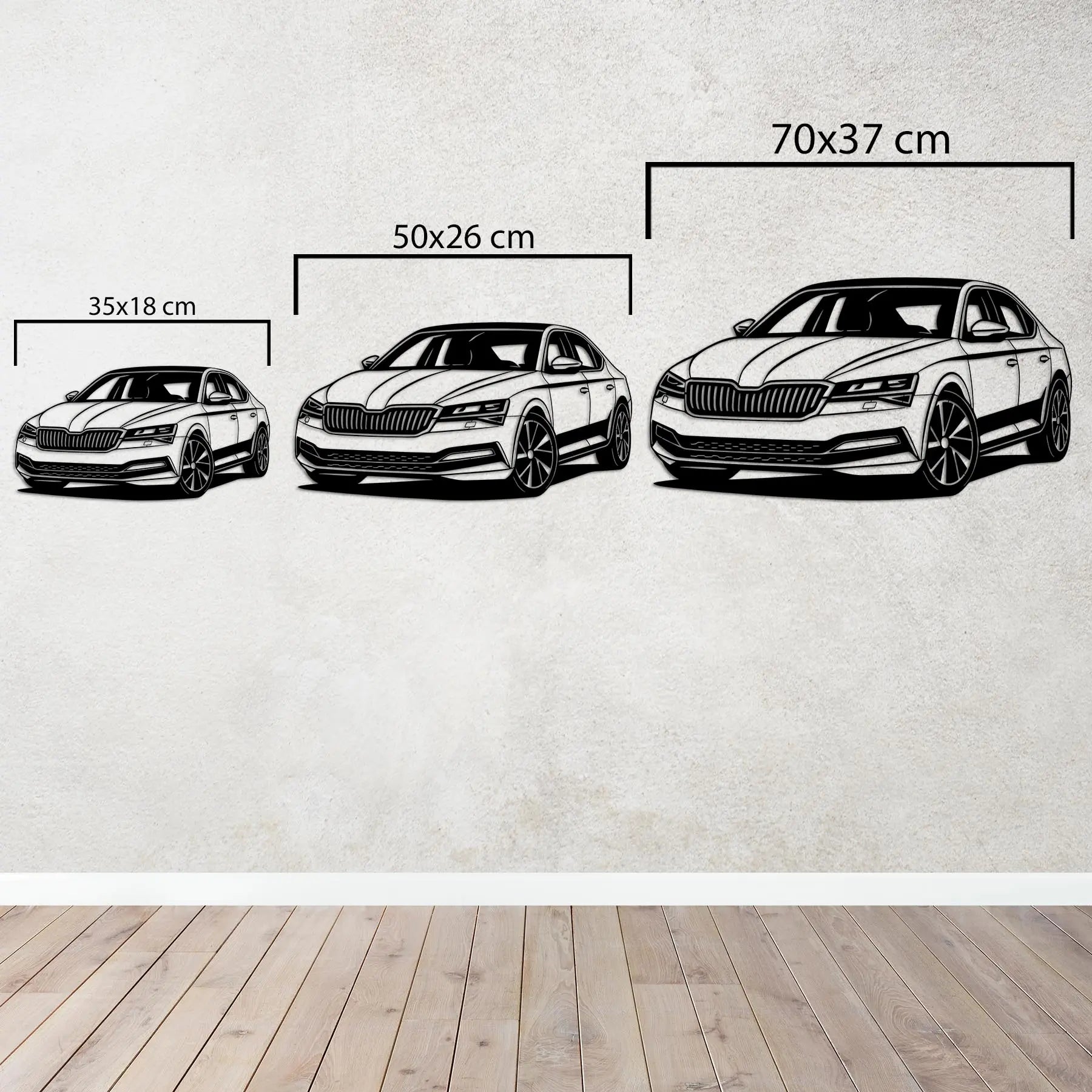 Skoda Superb – Araba Metal Duvar Dekoru Laser Artique
