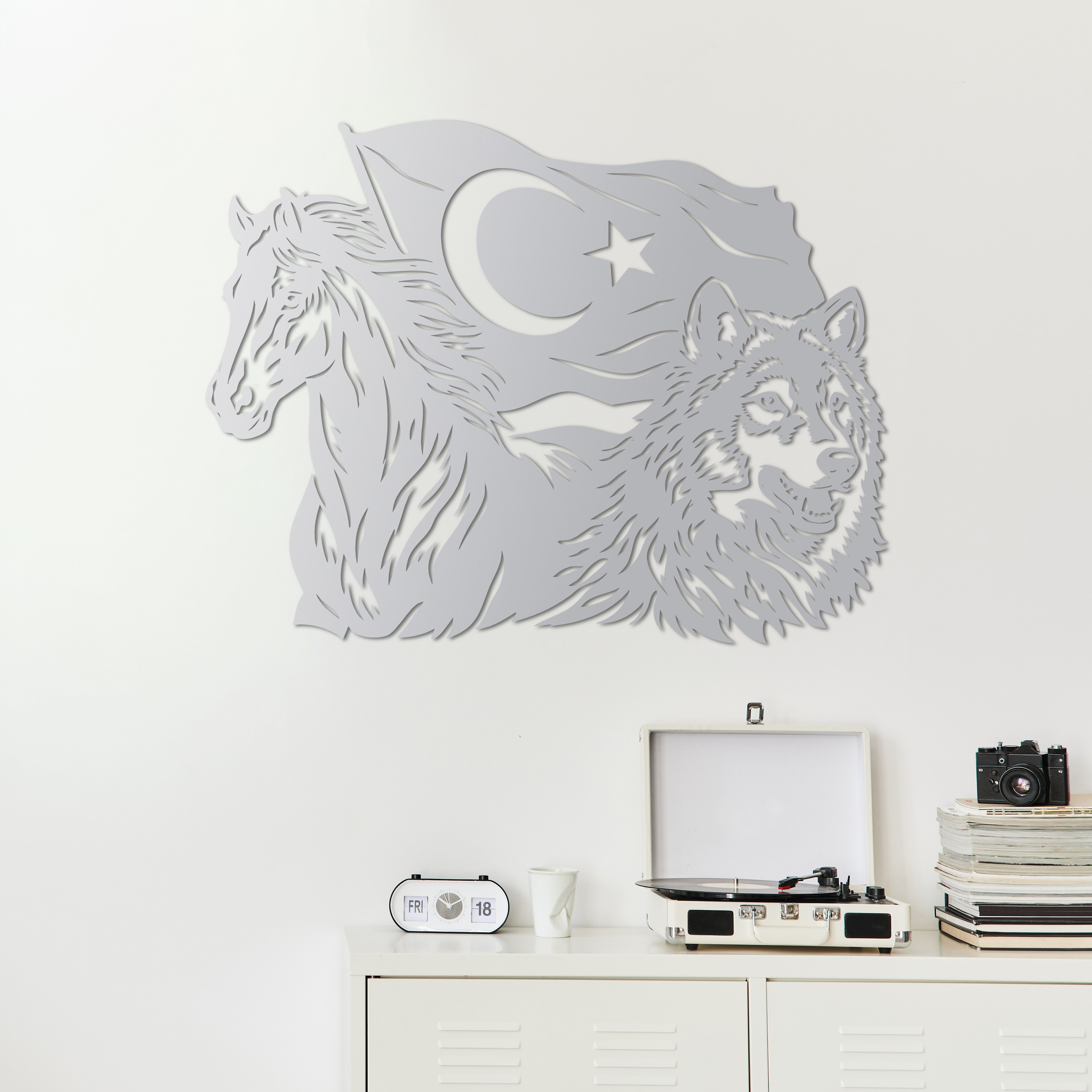 Köklerinden Gelen Türk'ün Gücü Metal Duvar Dekoru