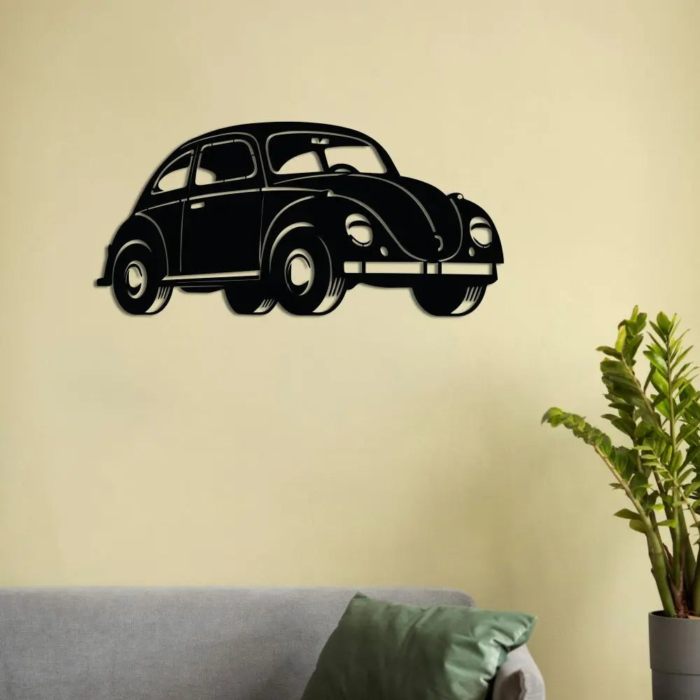 Nostaljik Vosvos Metal Duvar Dekoru Laser Artique