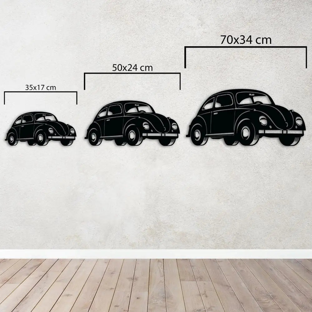 Nostaljik Vosvos Metal Duvar Dekoru Laser Artique