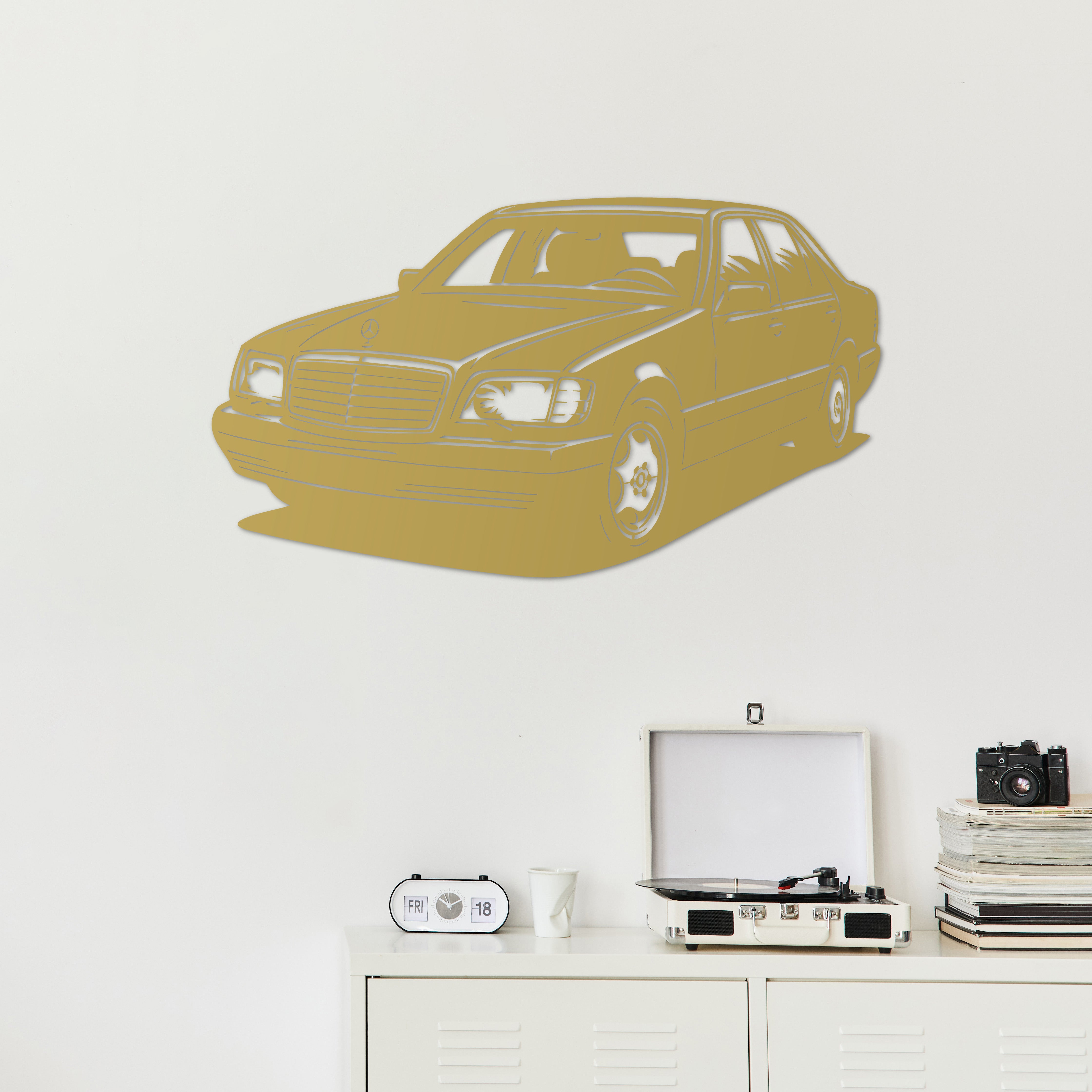 Mercedes W140 – Araba Metal Duvar Dekoru