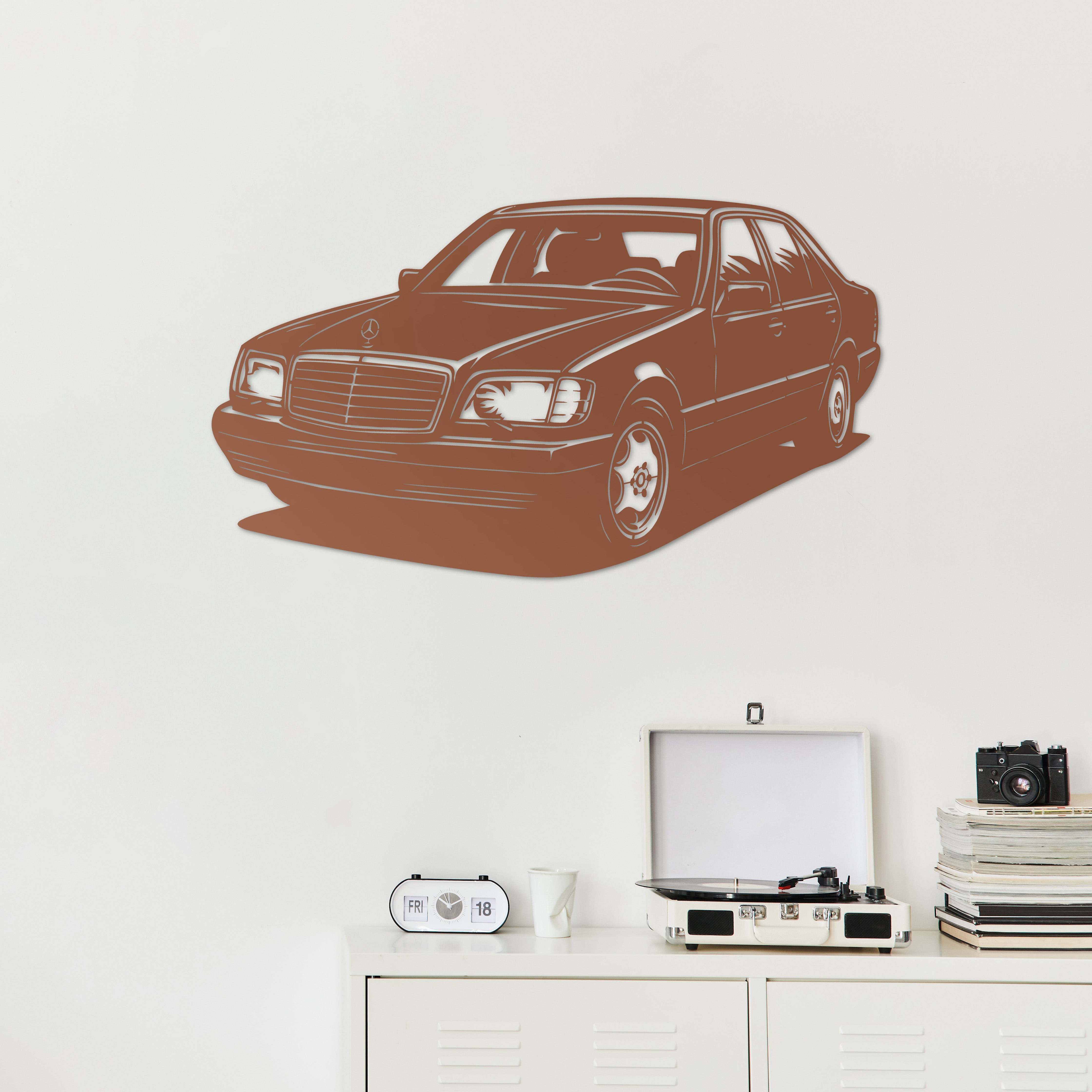 Mercedes W140 – Araba Metal Duvar Dekoru