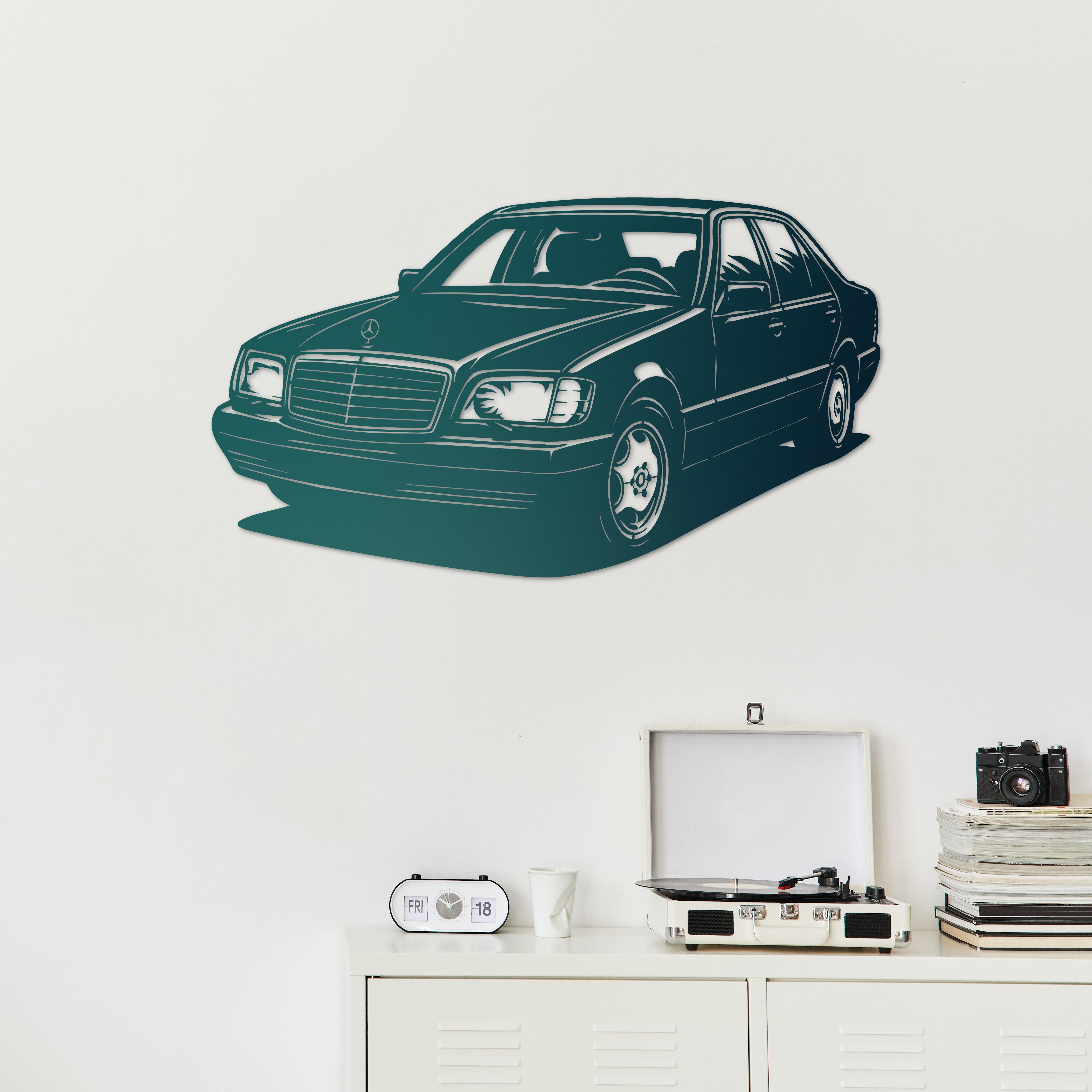 Mercedes W140 – Araba Metal Duvar Dekoru