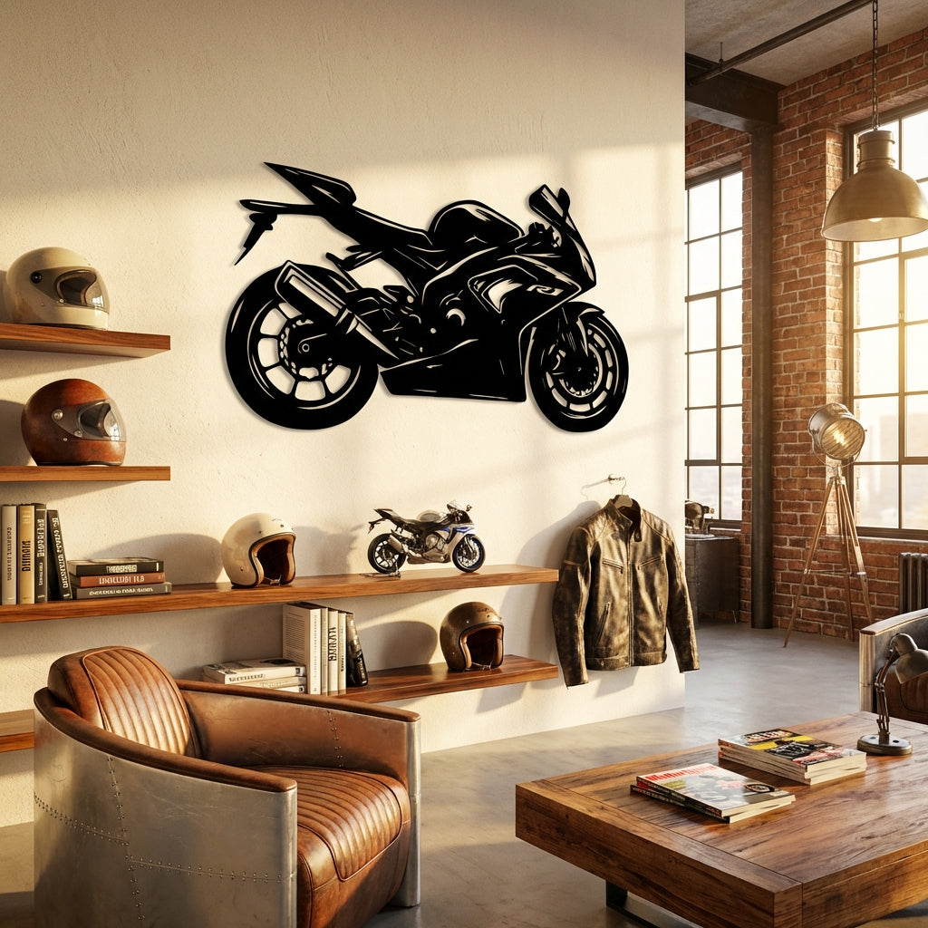 Yamaha R1 – Motosiklet Metal Duvar Dekoru