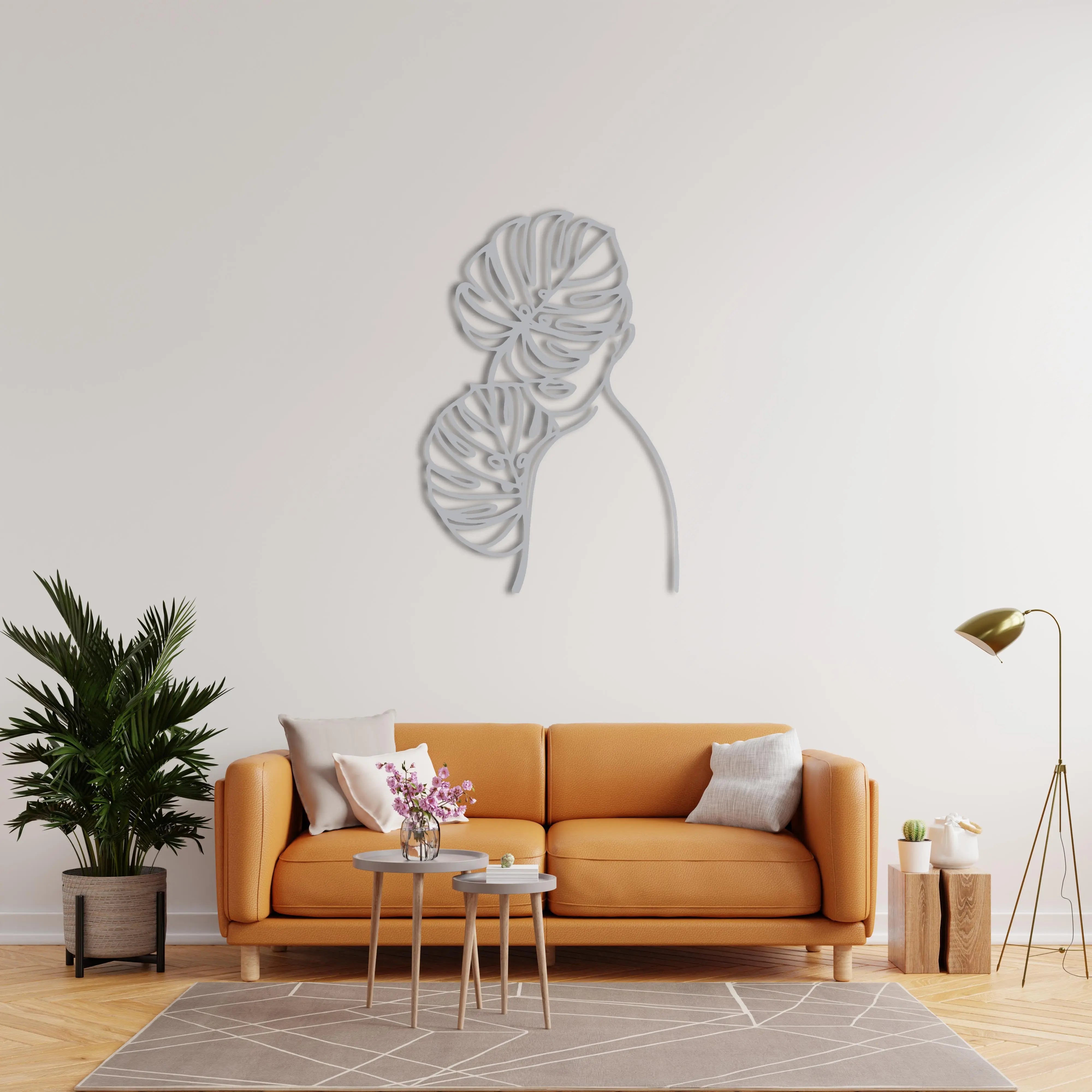 Doğanın Yüzü Metal Duvar Dekoru Laser Artique