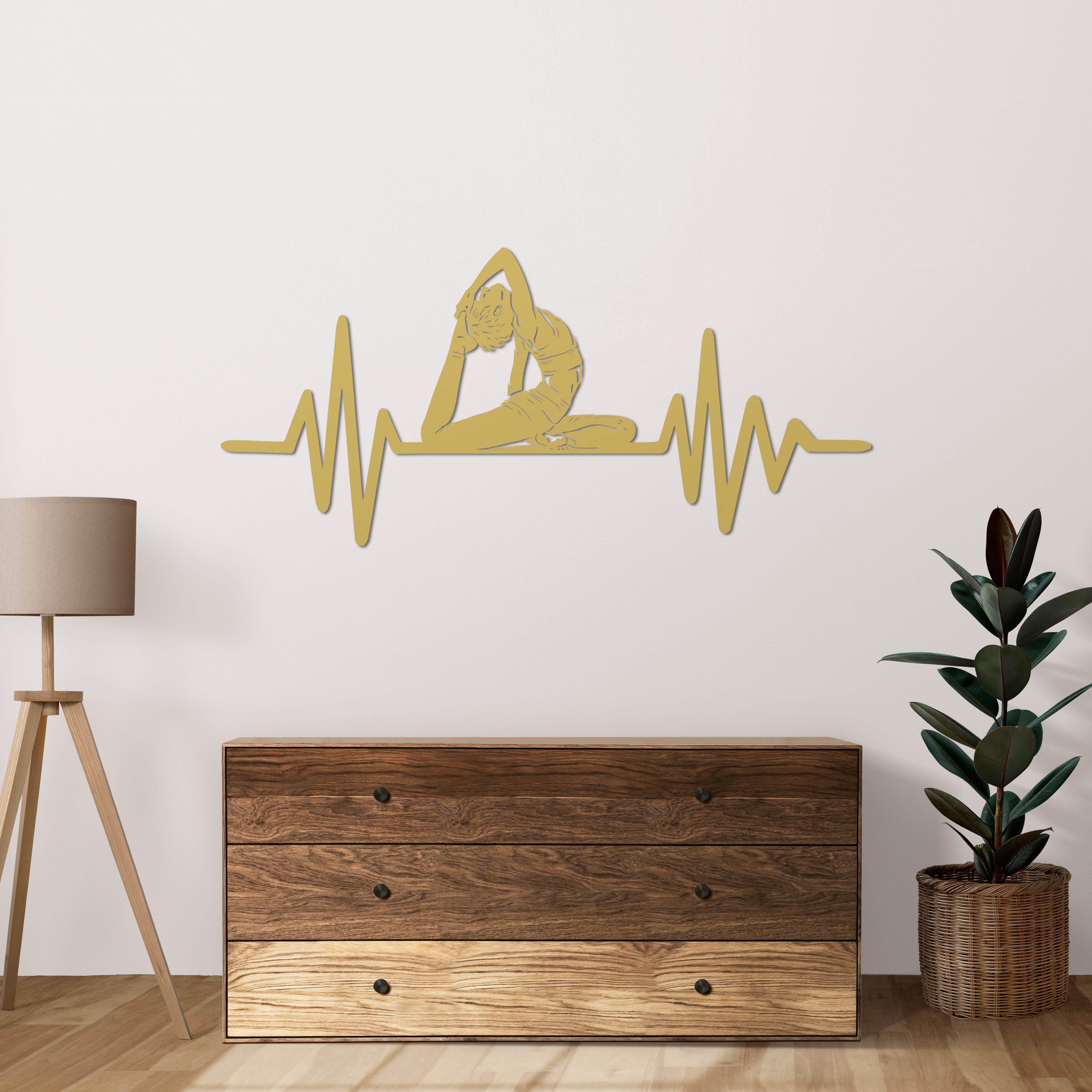 Ruhun Ritmi Yoga Metal Duvar Dekoru