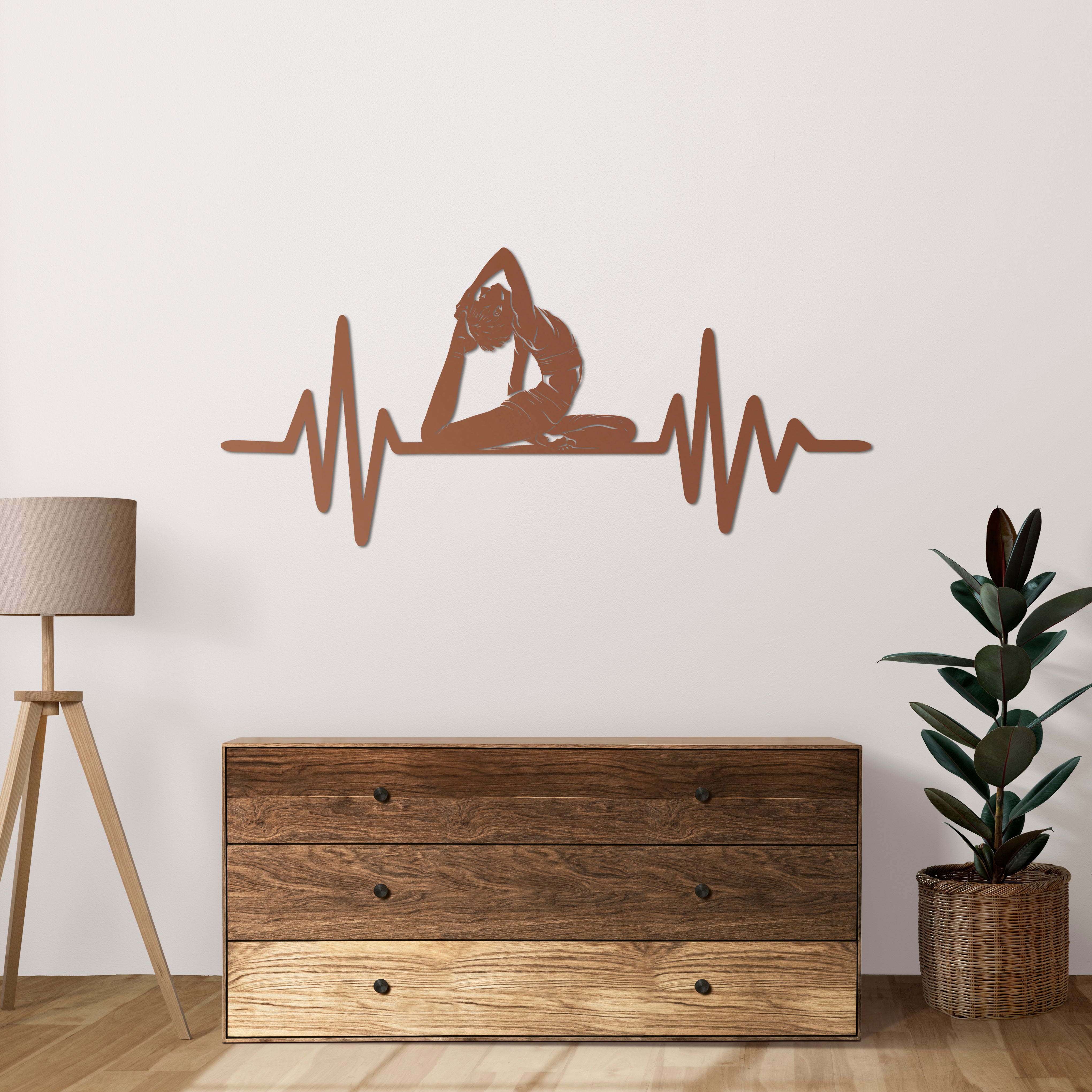 Ruhun Ritmi Yoga Metal Duvar Dekoru