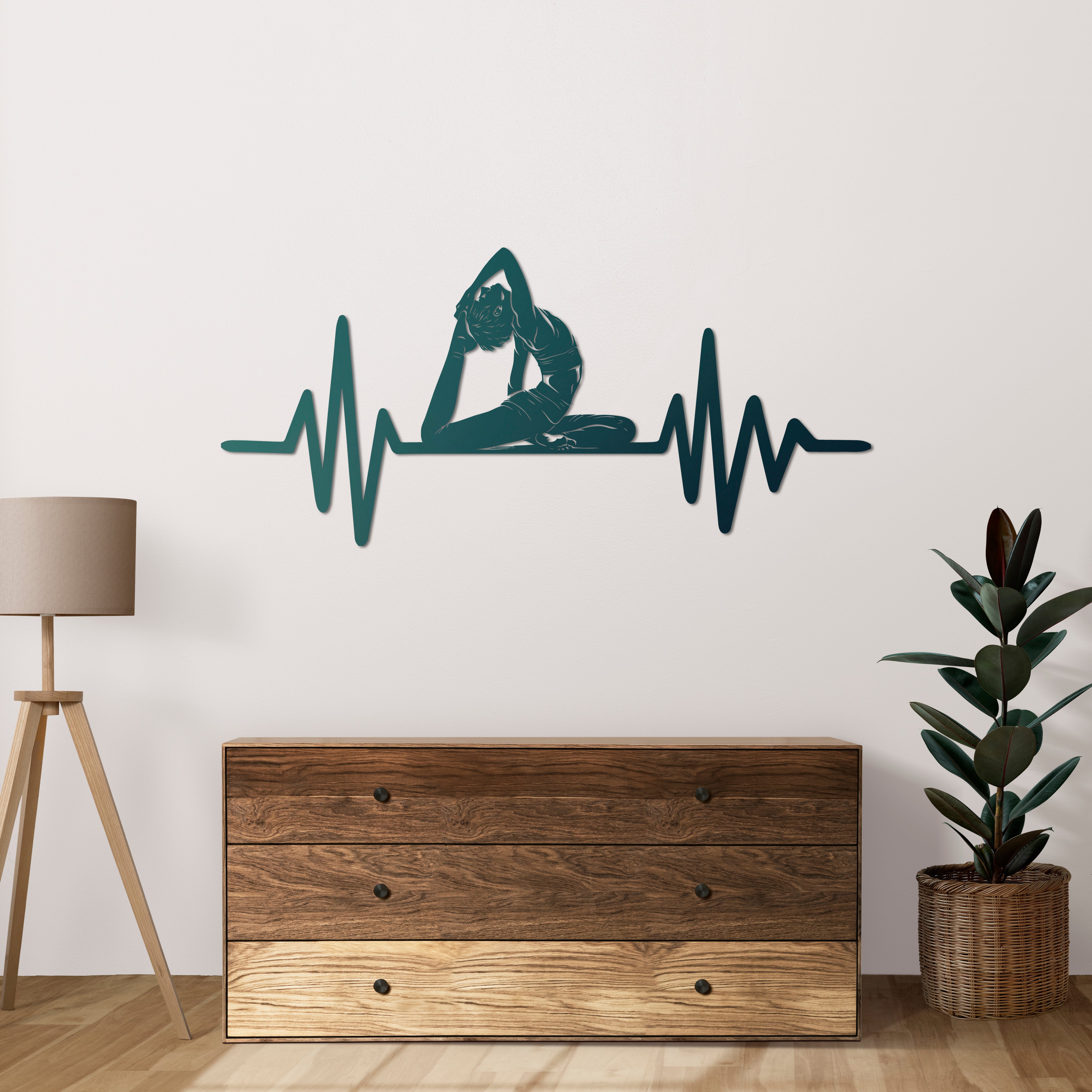 Ruhun Ritmi Yoga Metal Duvar Dekoru