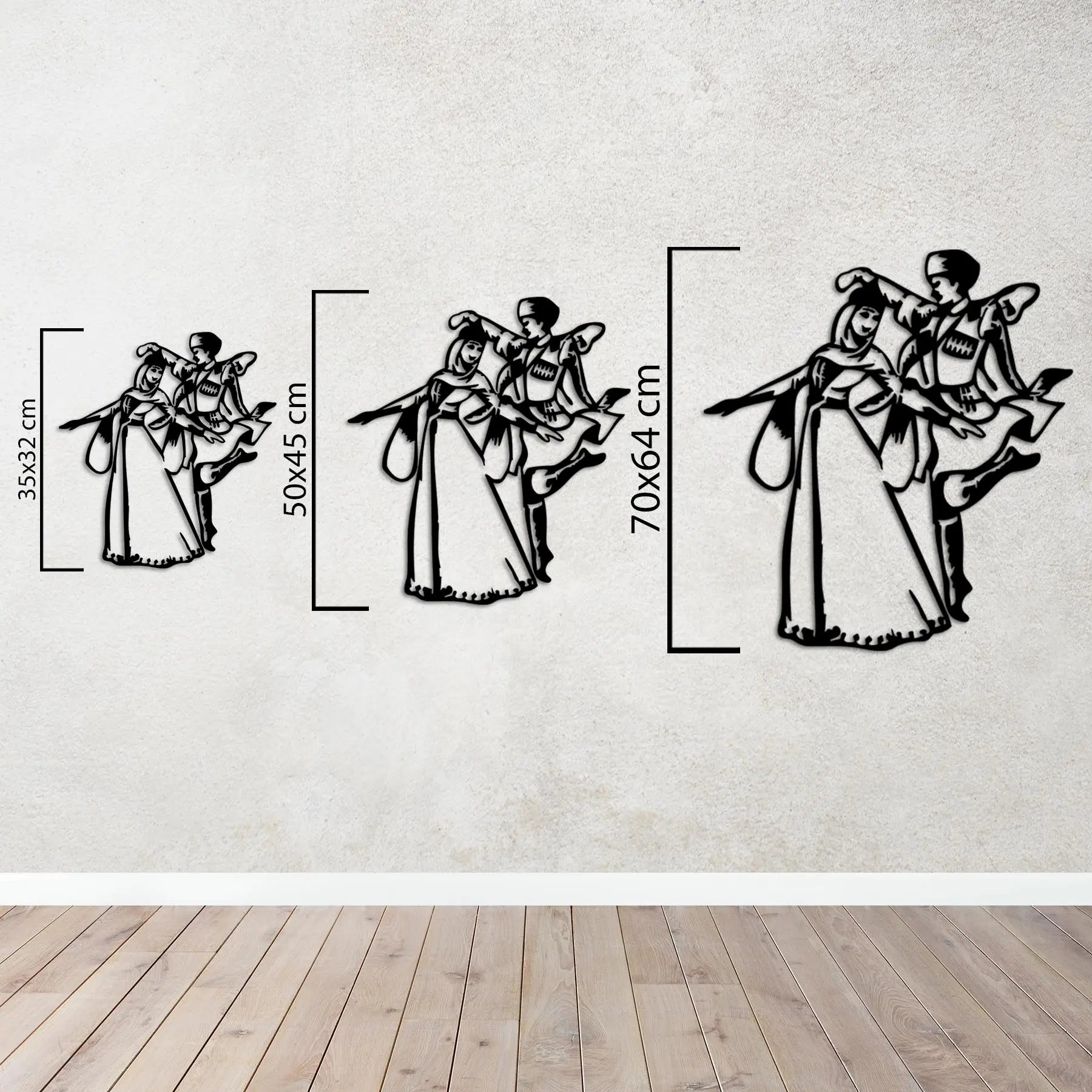 Zeybek Dansı – Metal Duvar Dekoru Laser Artique