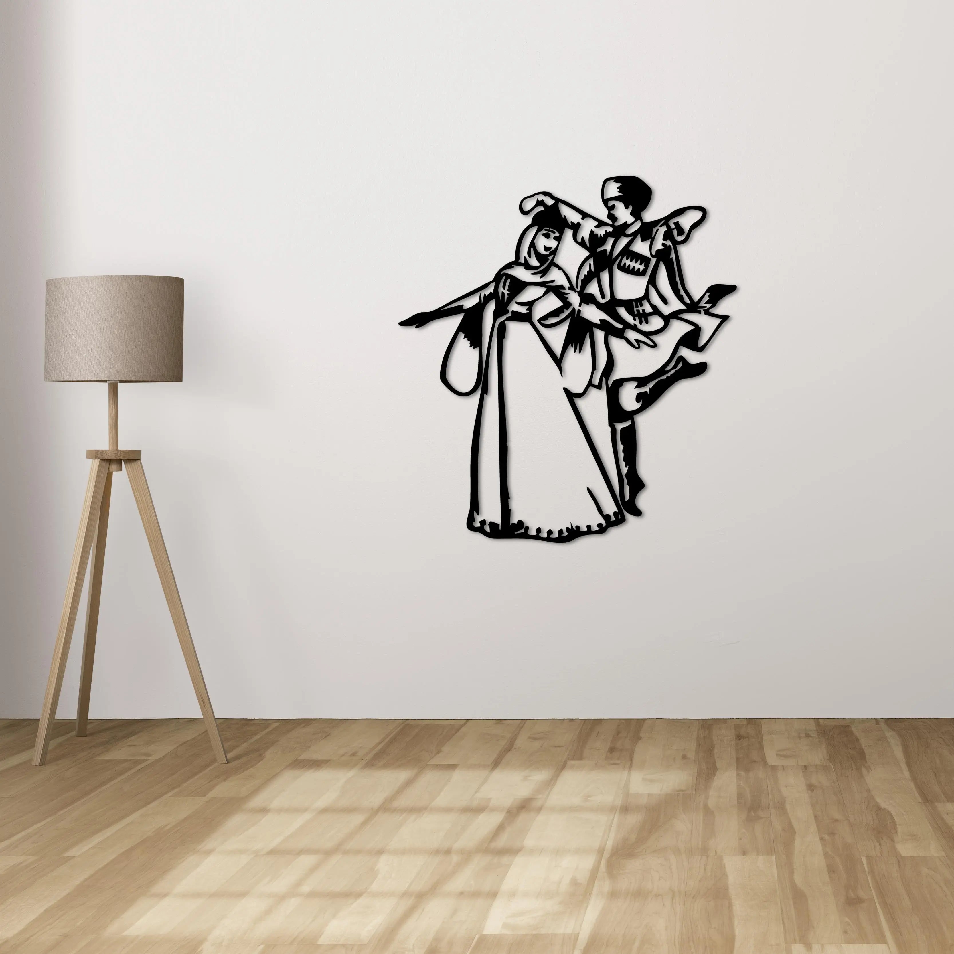 Zeybek Dansı – Metal Duvar Dekoru Laser Artique