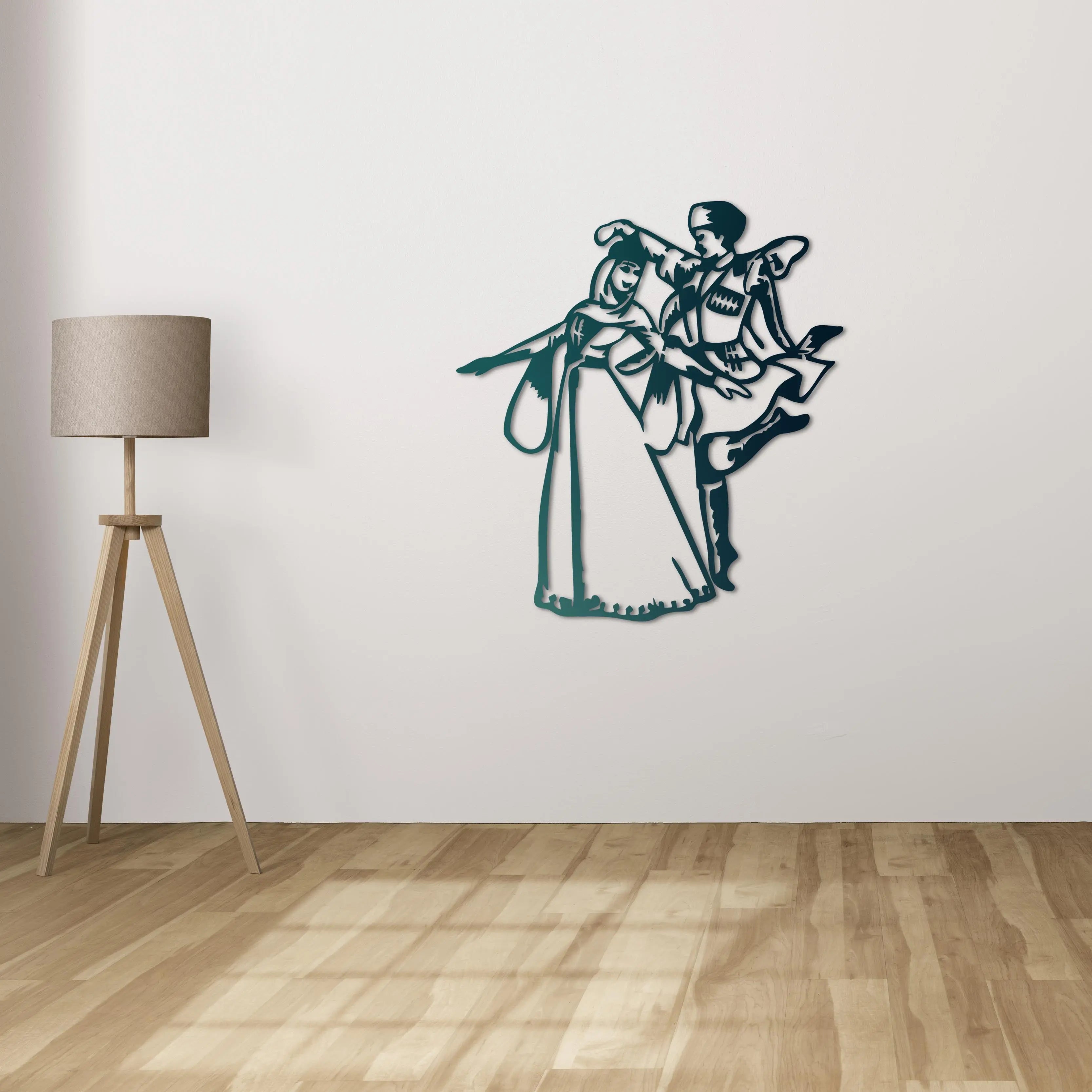 Zeybek Dansı – Metal Duvar Dekoru Laser Artique