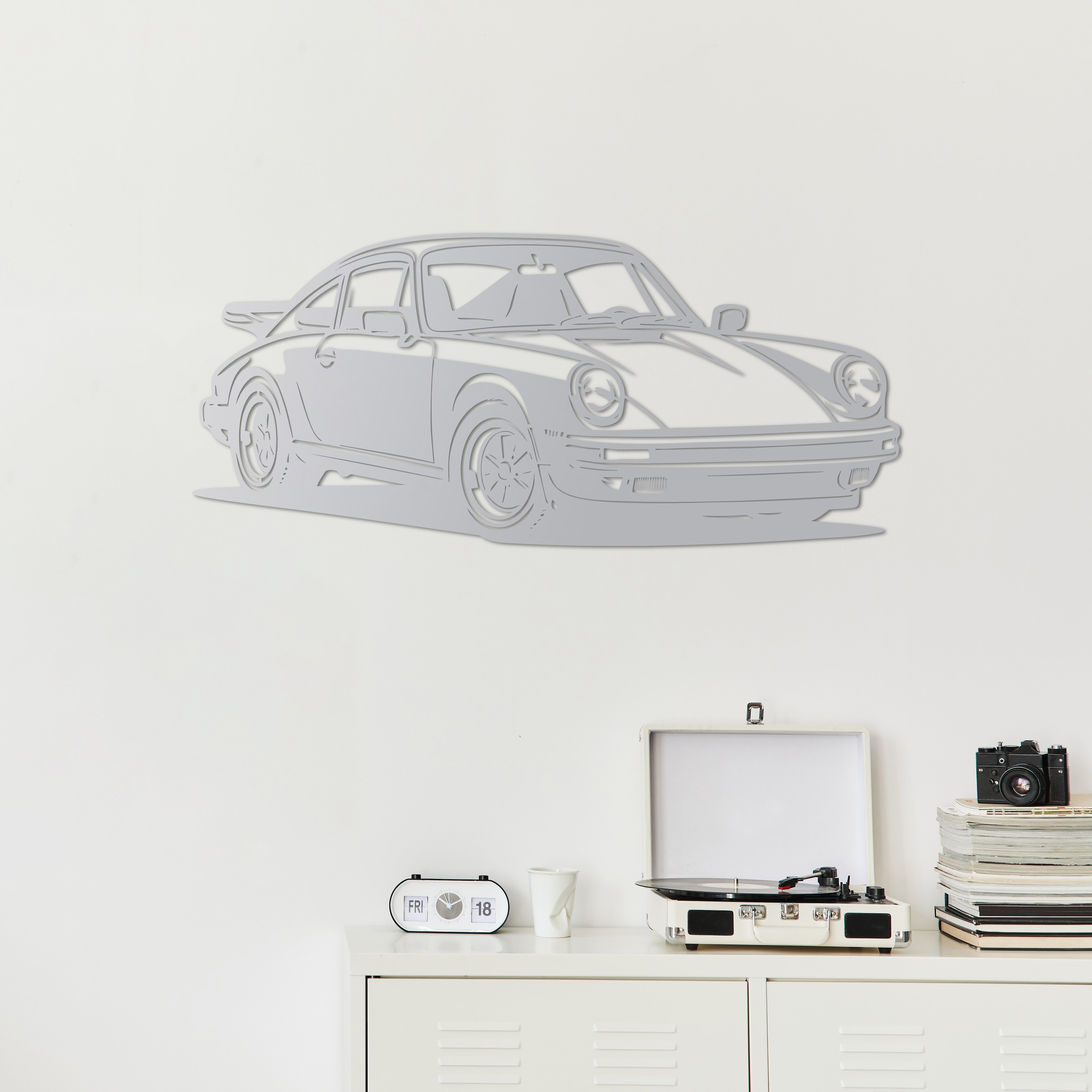Porsche 911 – Klasik Spor Araba Metal Duvar Dekoru