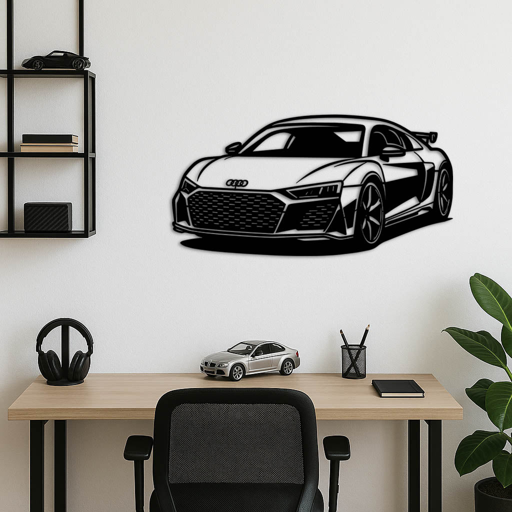 Audi R8 – Araba Metal Duvar Dekoru