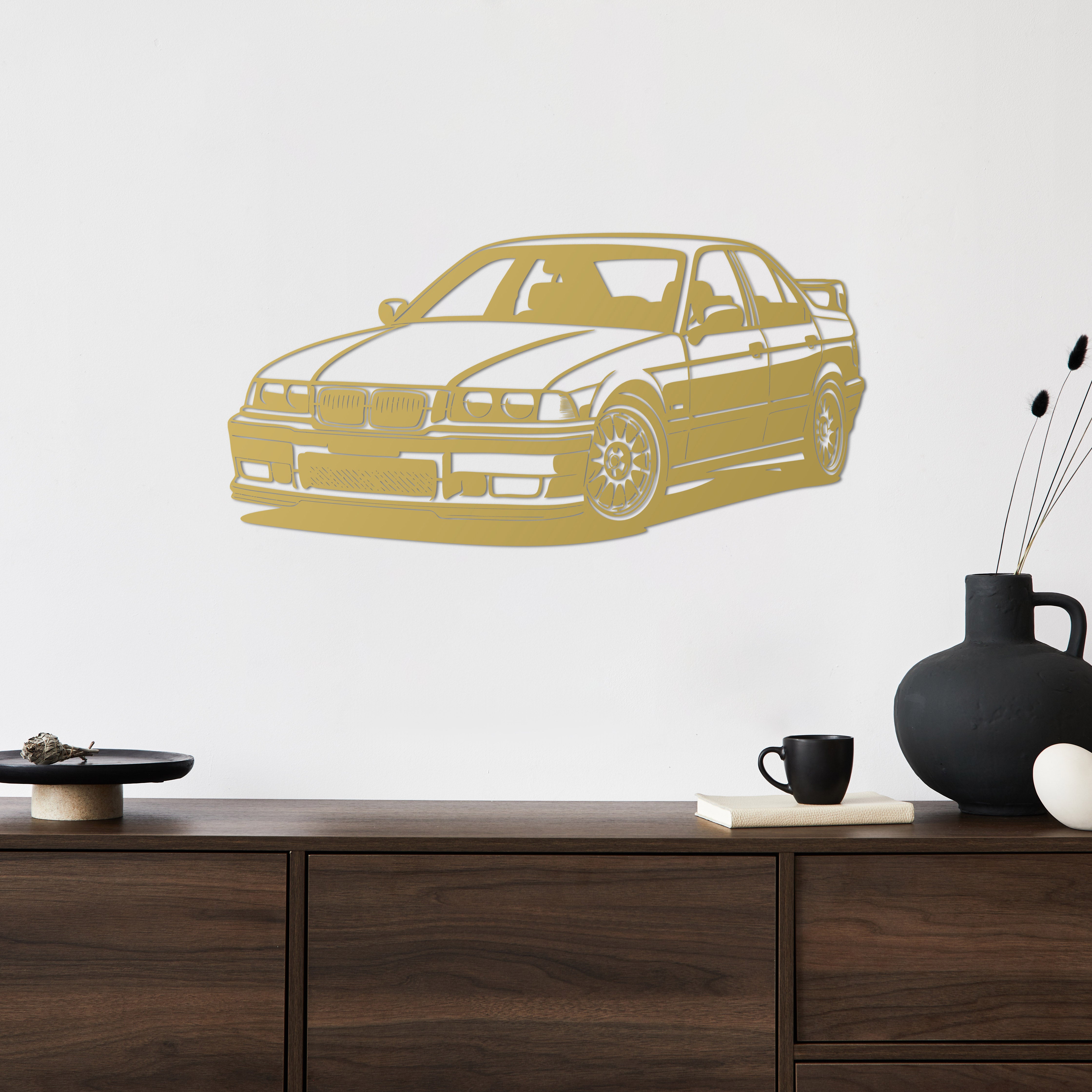 BMW E36 – Araba Metal Duvar Dekoru Laser Artique