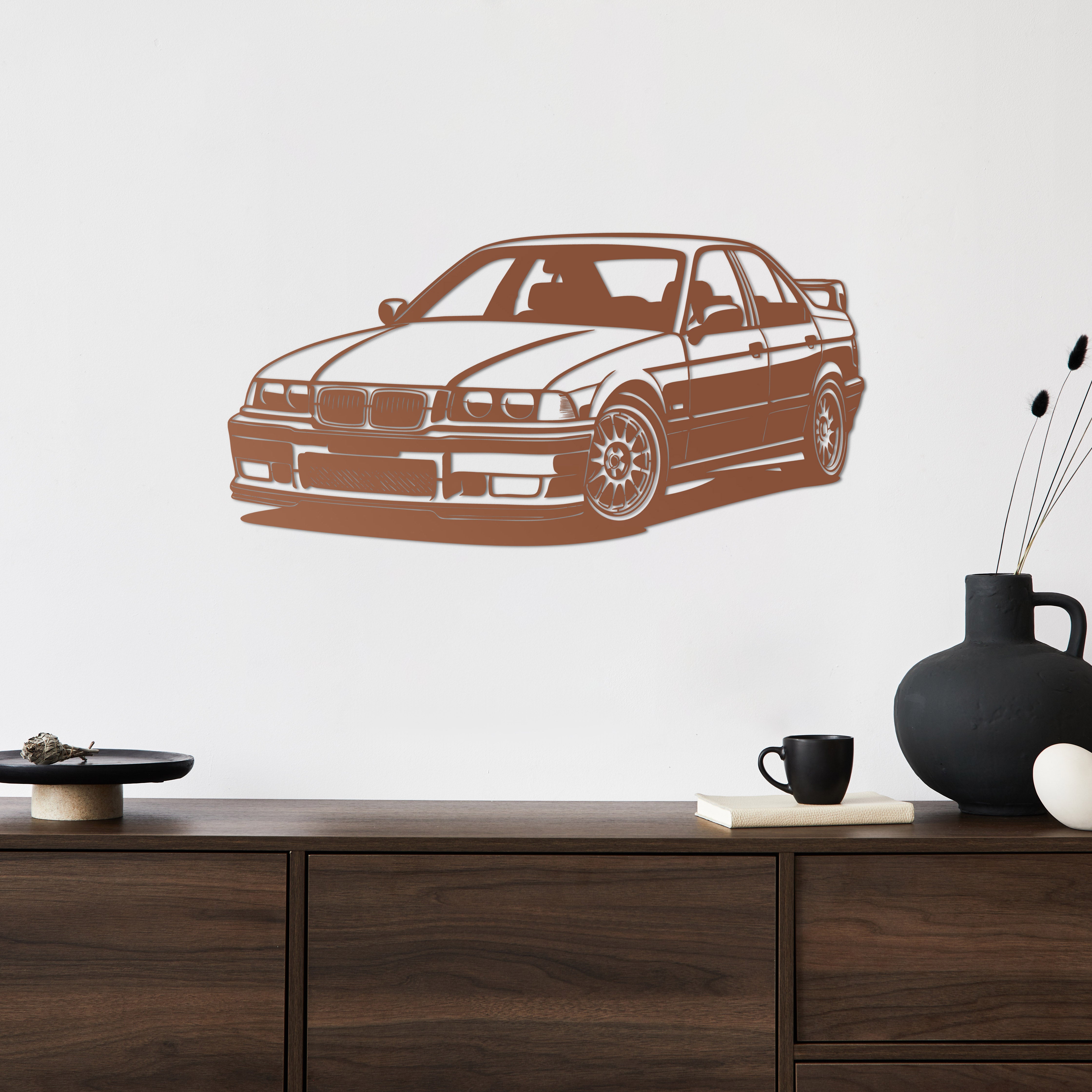 BMW E36 – Araba Metal Duvar Dekoru Laser Artique