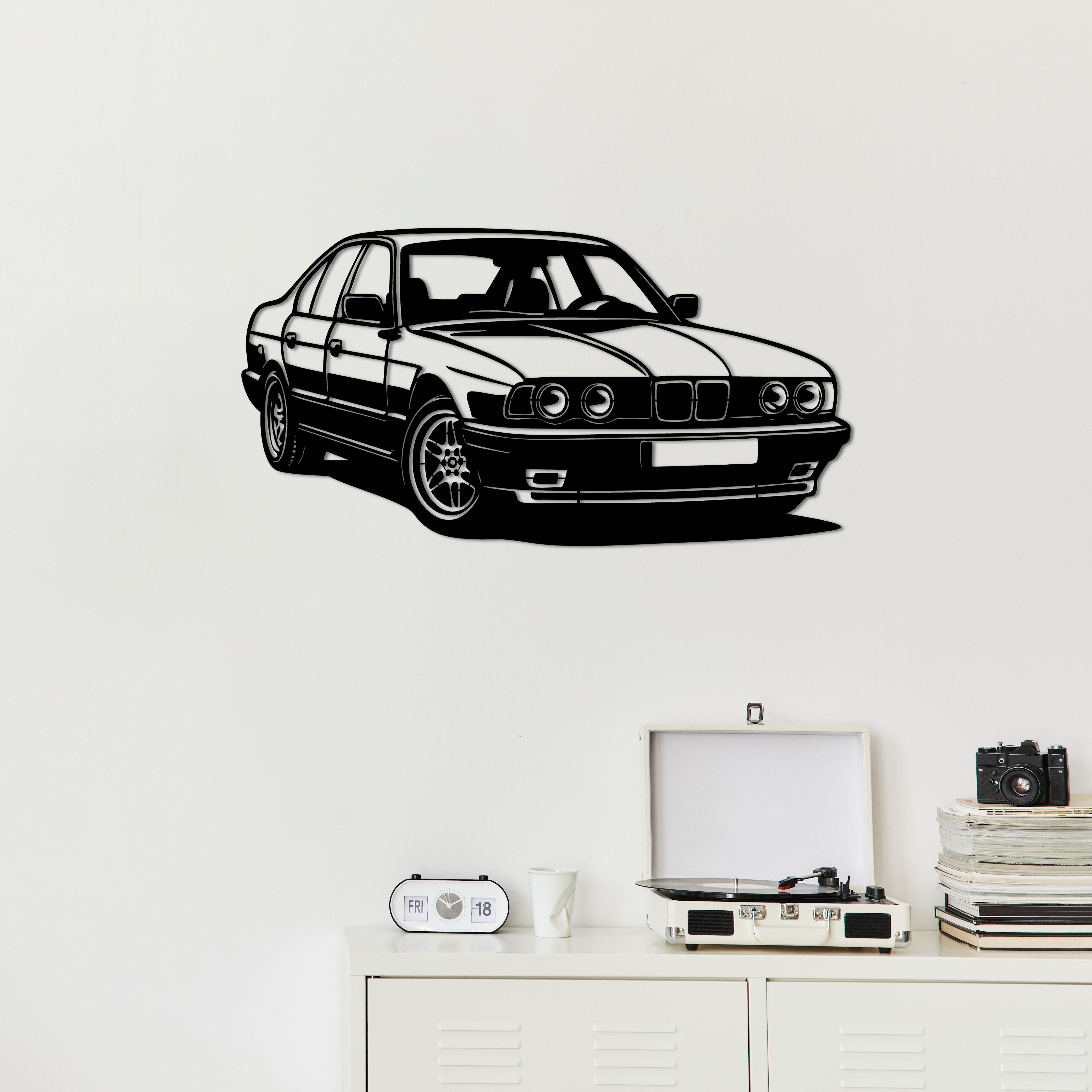 BMW E34 – Araba Metal Duvar Dekoru Laser Artique