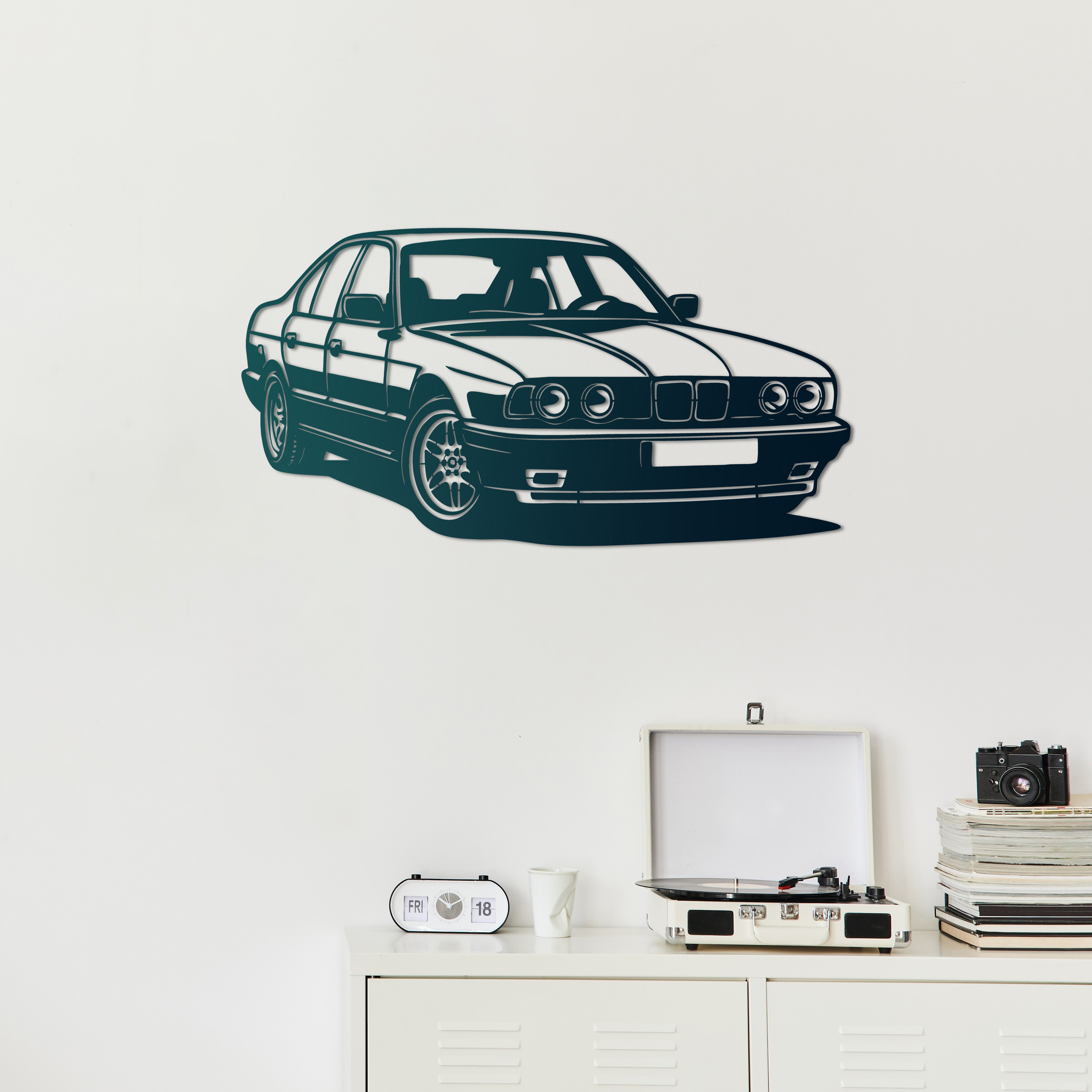 BMW E34 – Araba Metal Duvar Dekoru Laser Artique