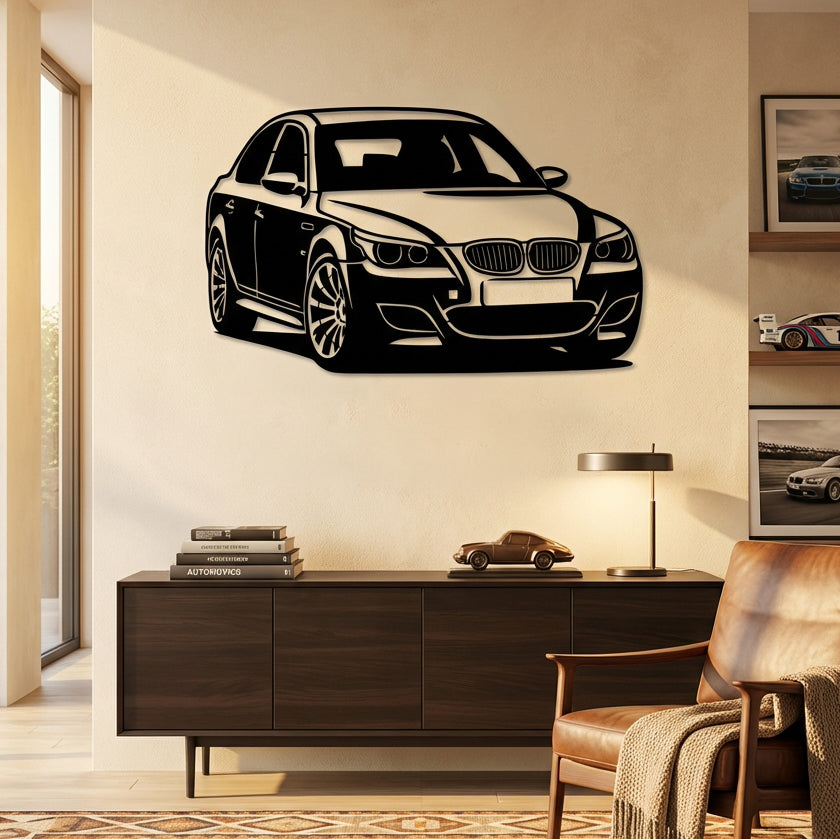 BMW E60 M5 – Araba Metal Duvar Dekoru