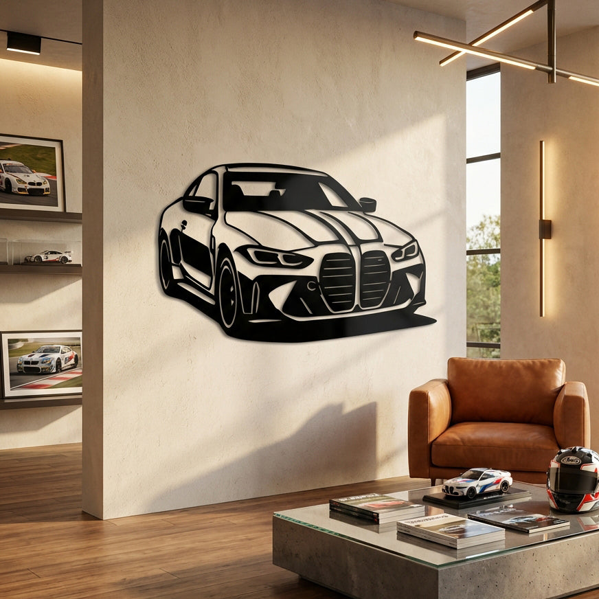 BMW M4 – Araba Metal Duvar Dekoru