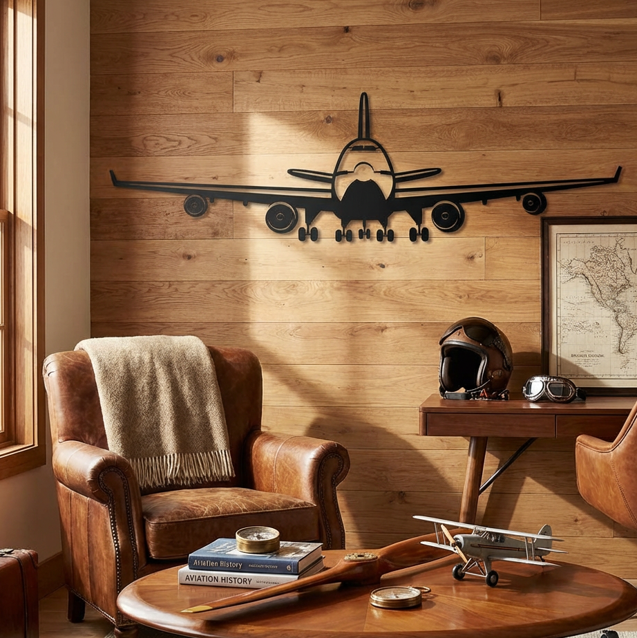 Boeing 747 – Uçak Metal Duvar Dekoru