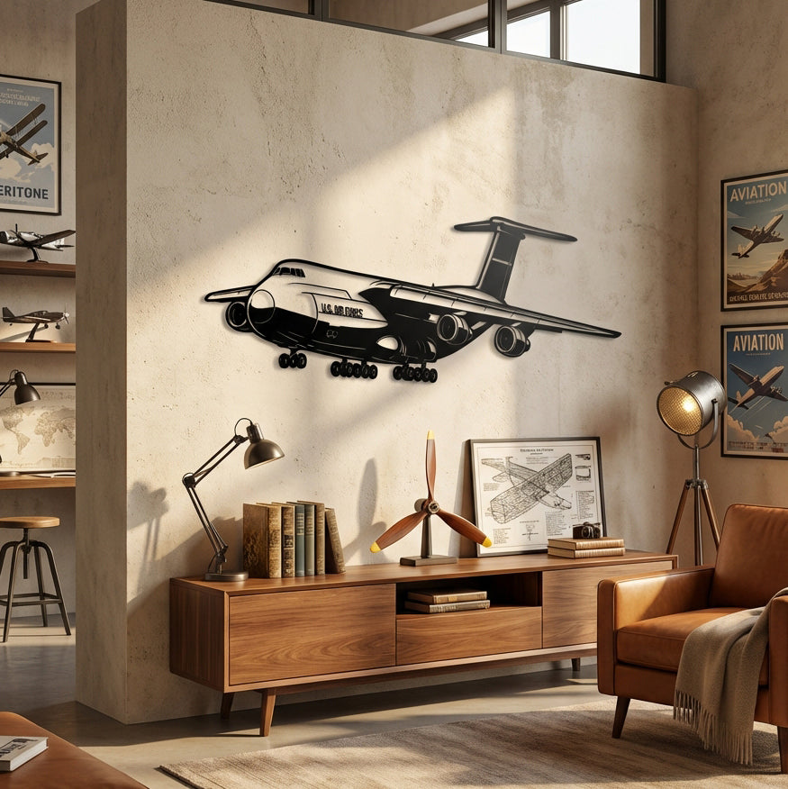 C-5 Galaxy – Kargo Uçağı Metal Duvar Dekoru