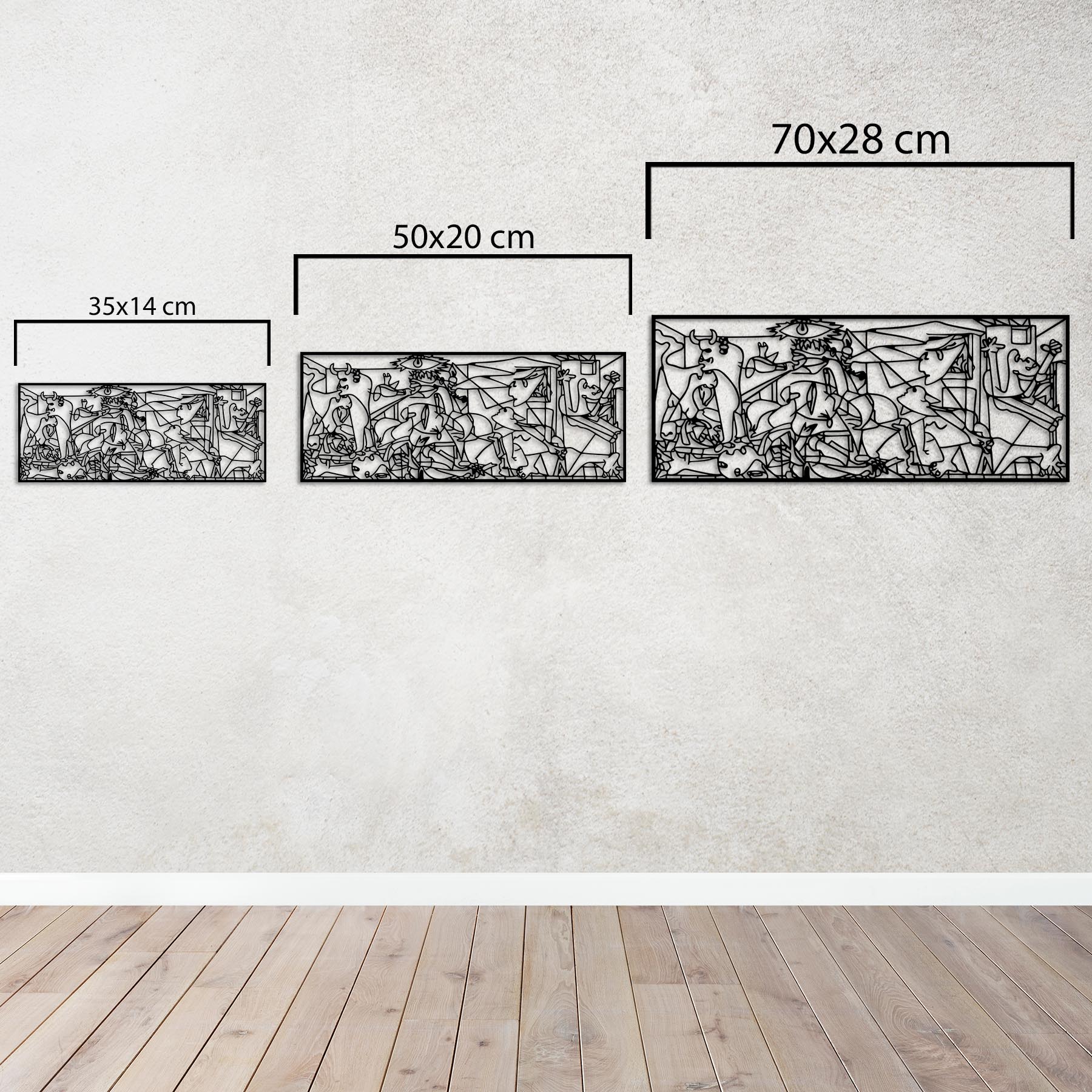Guernica Sessiz Çığlık Metal Duvar Dekoru