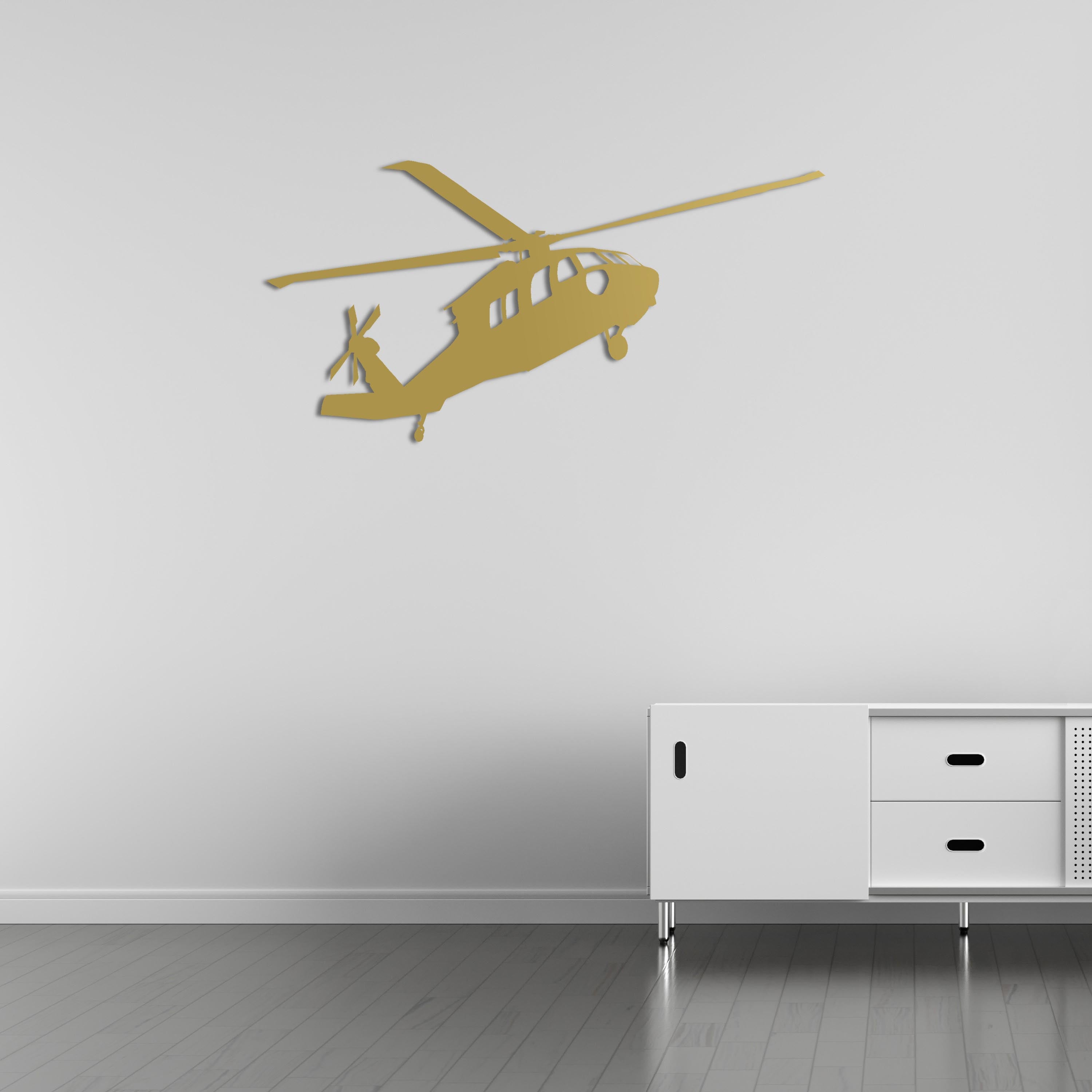 UH-60 Black Hawk – Helikopter Metal Duvar Dekoru