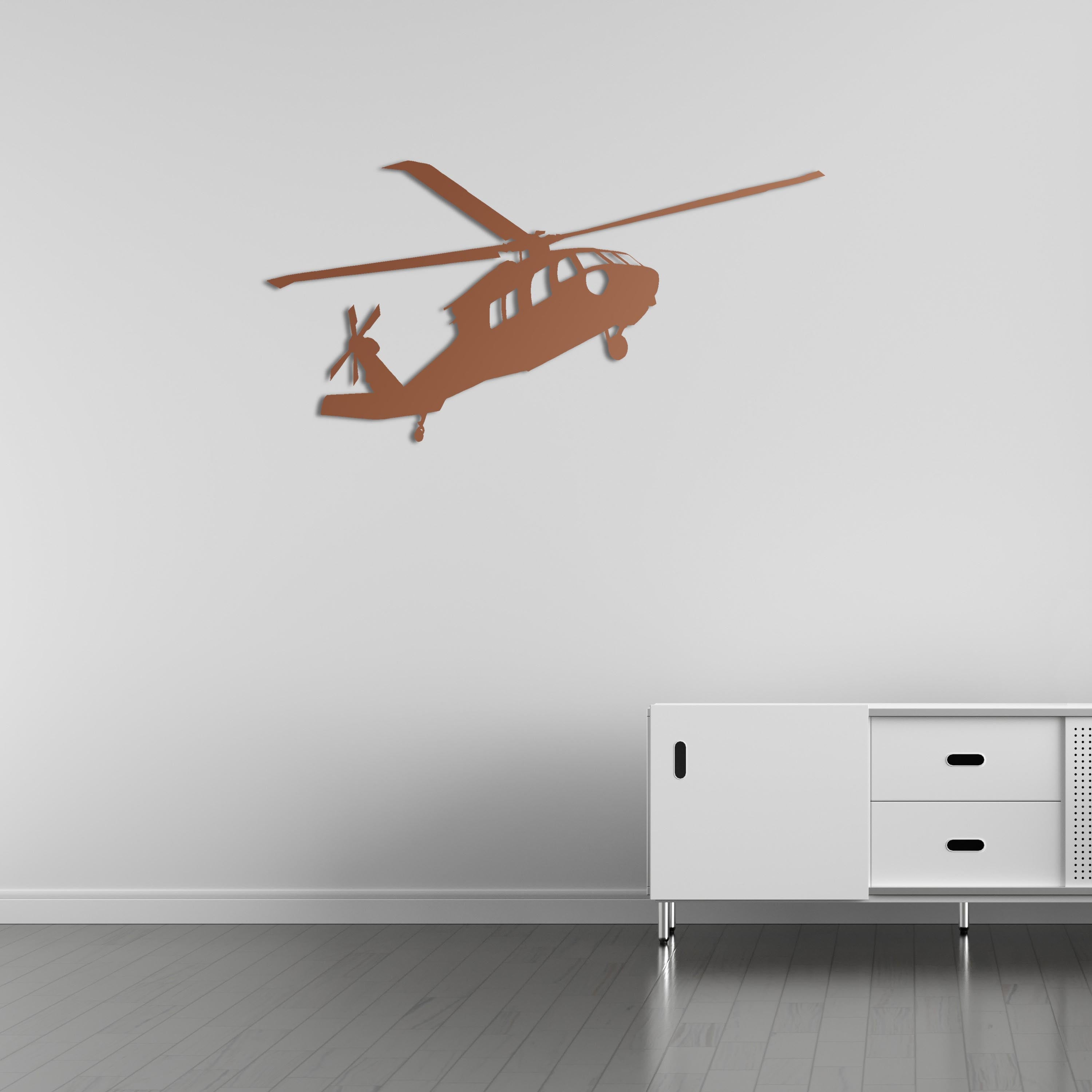 UH-60 Black Hawk – Helikopter Metal Duvar Dekoru