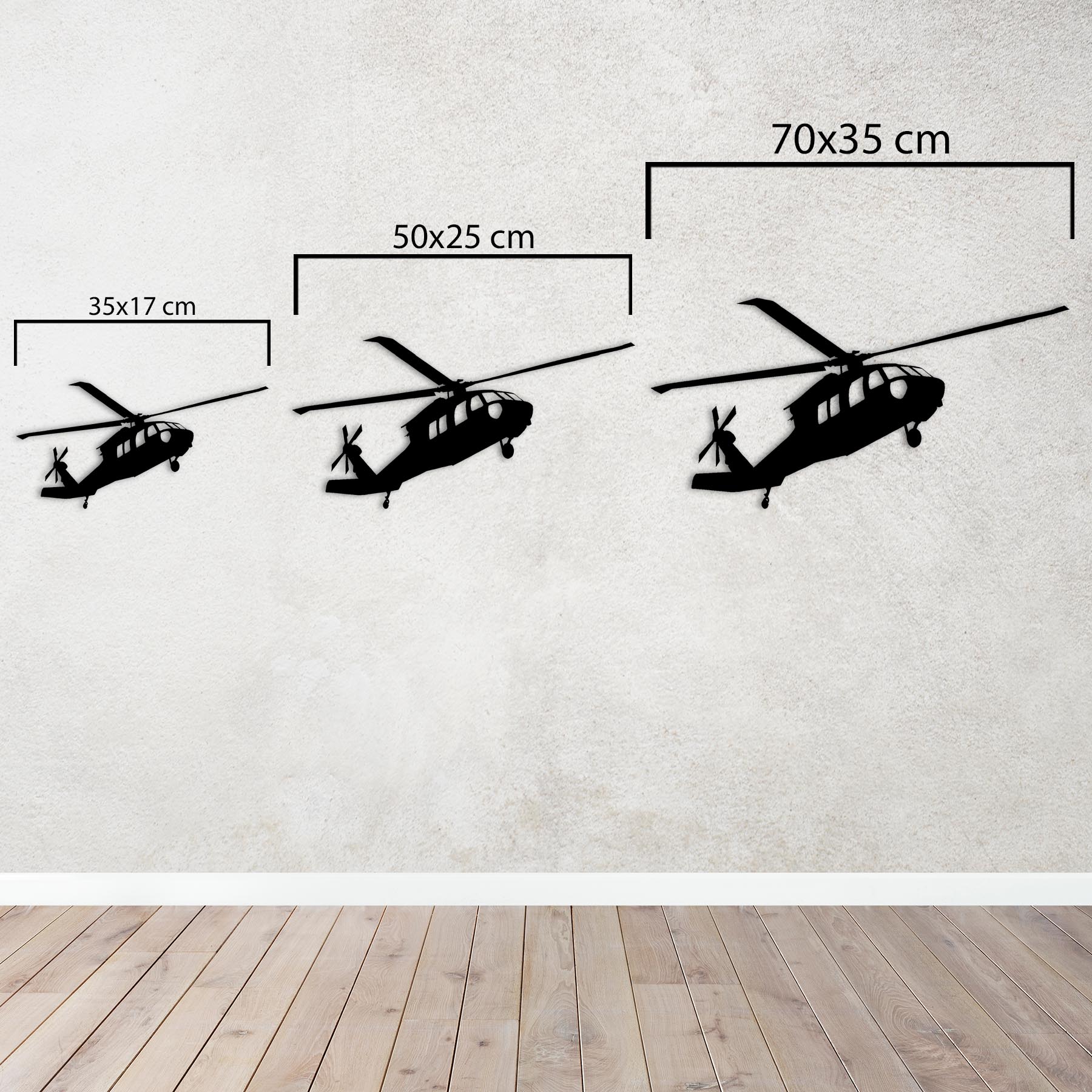 UH-60 Black Hawk – Helikopter Metal Duvar Dekoru
