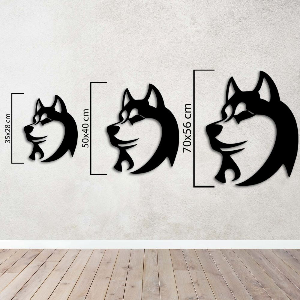 Husky Ruhu Metal Duvar Dekoru