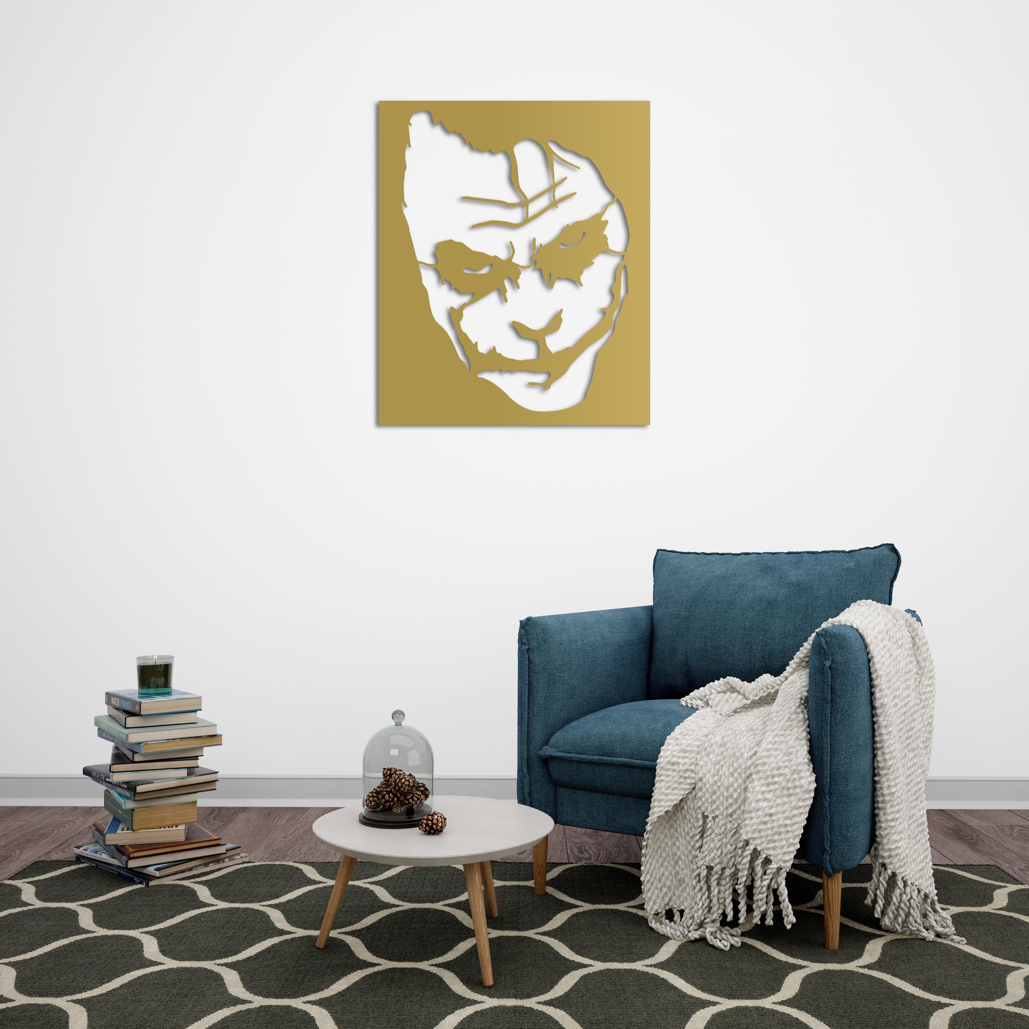 Kaosun Yüzü Joker Metal Duvar Dekoru