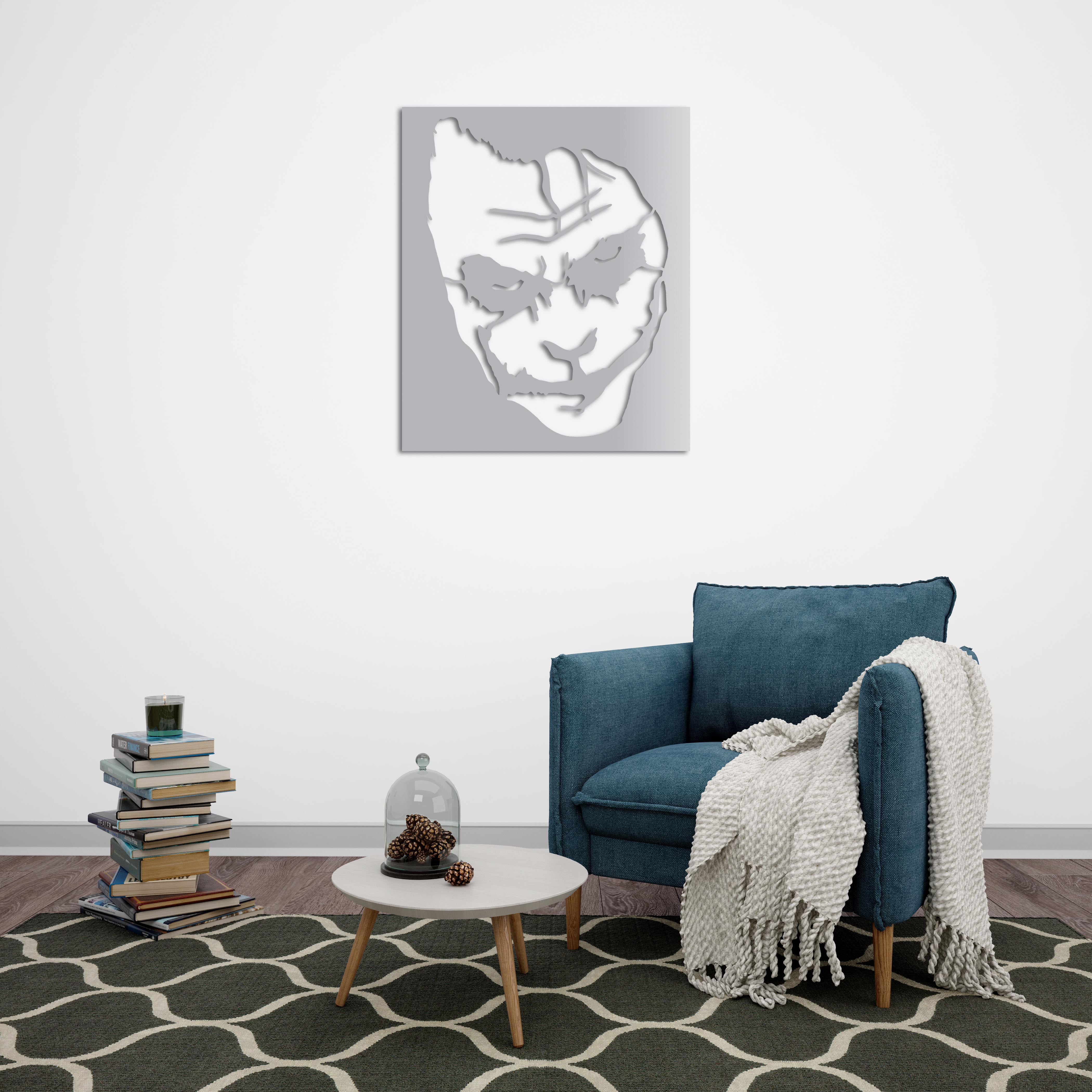 Kaosun Yüzü Joker Metal Duvar Dekoru