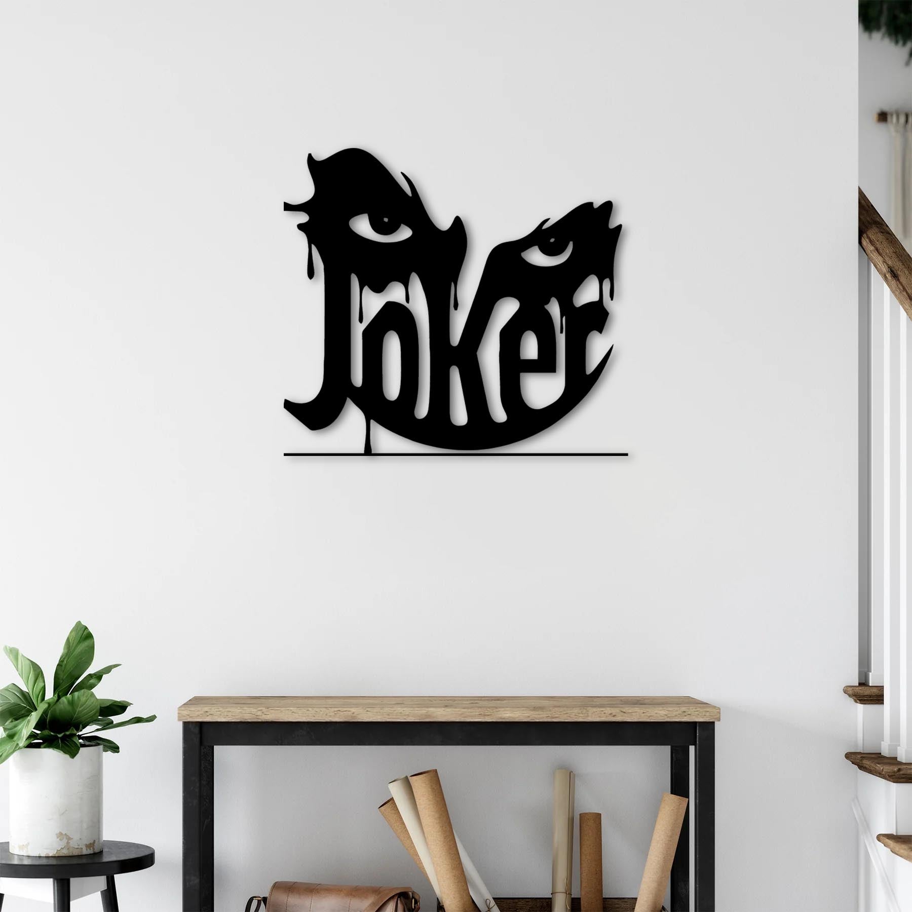 Joker'in Gözleri Metal Duvar Dekoru