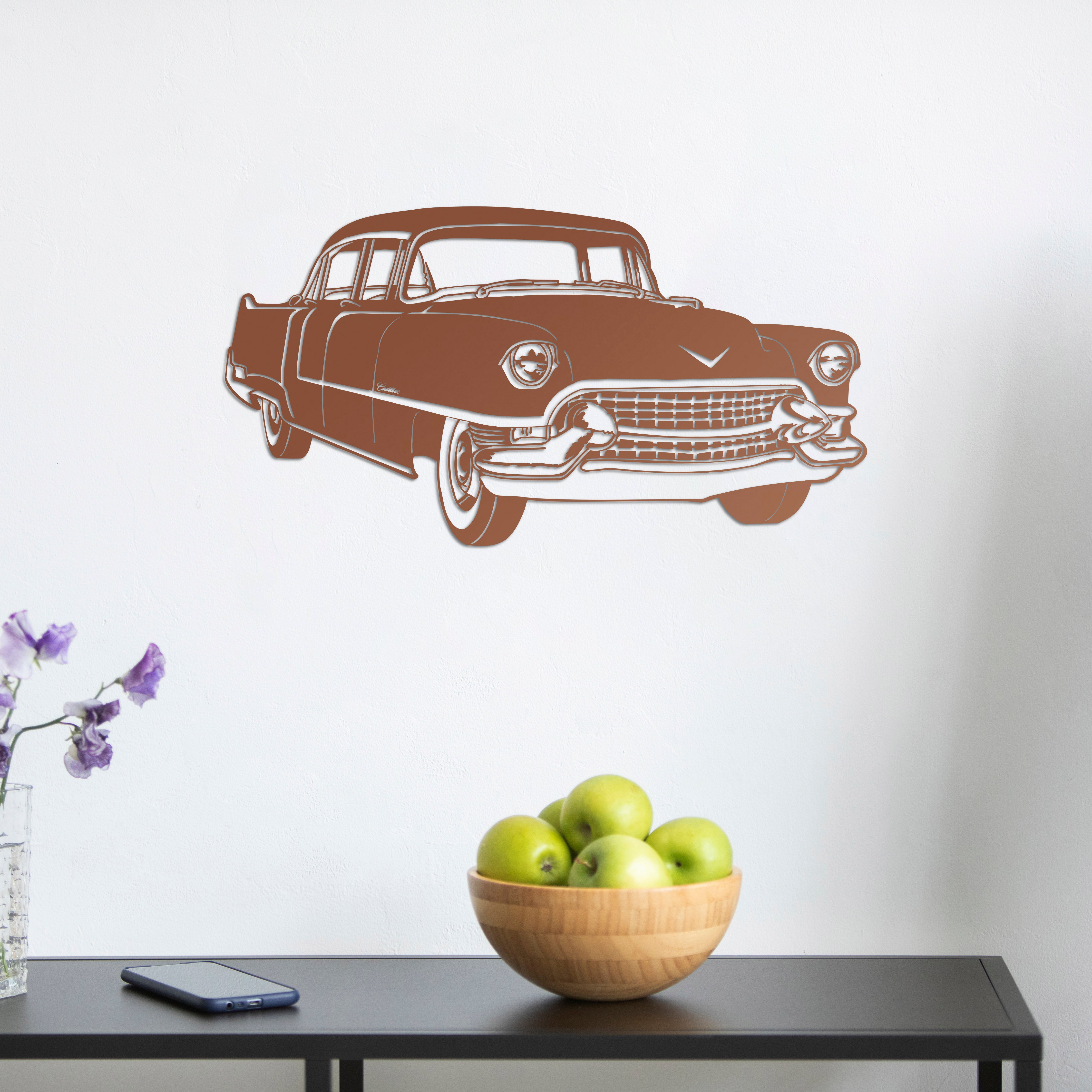 Klasik Cadillac – Araba Metal Duvar Dekoru Laser Artique